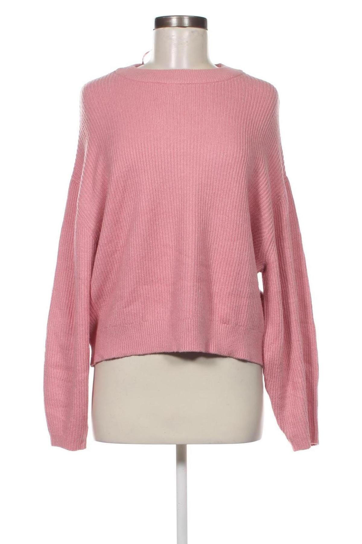 Дамски пуловер Pull&Bear, Размер S, Цвят Розов, Цена 17,02 лв.