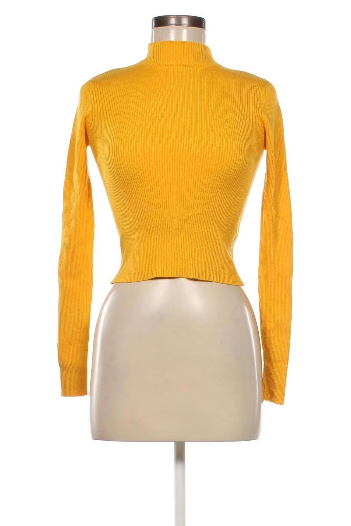 Дамски пуловер Pull&Bear, Размер M, Цвят Жълт, Цена 8,70 лв.