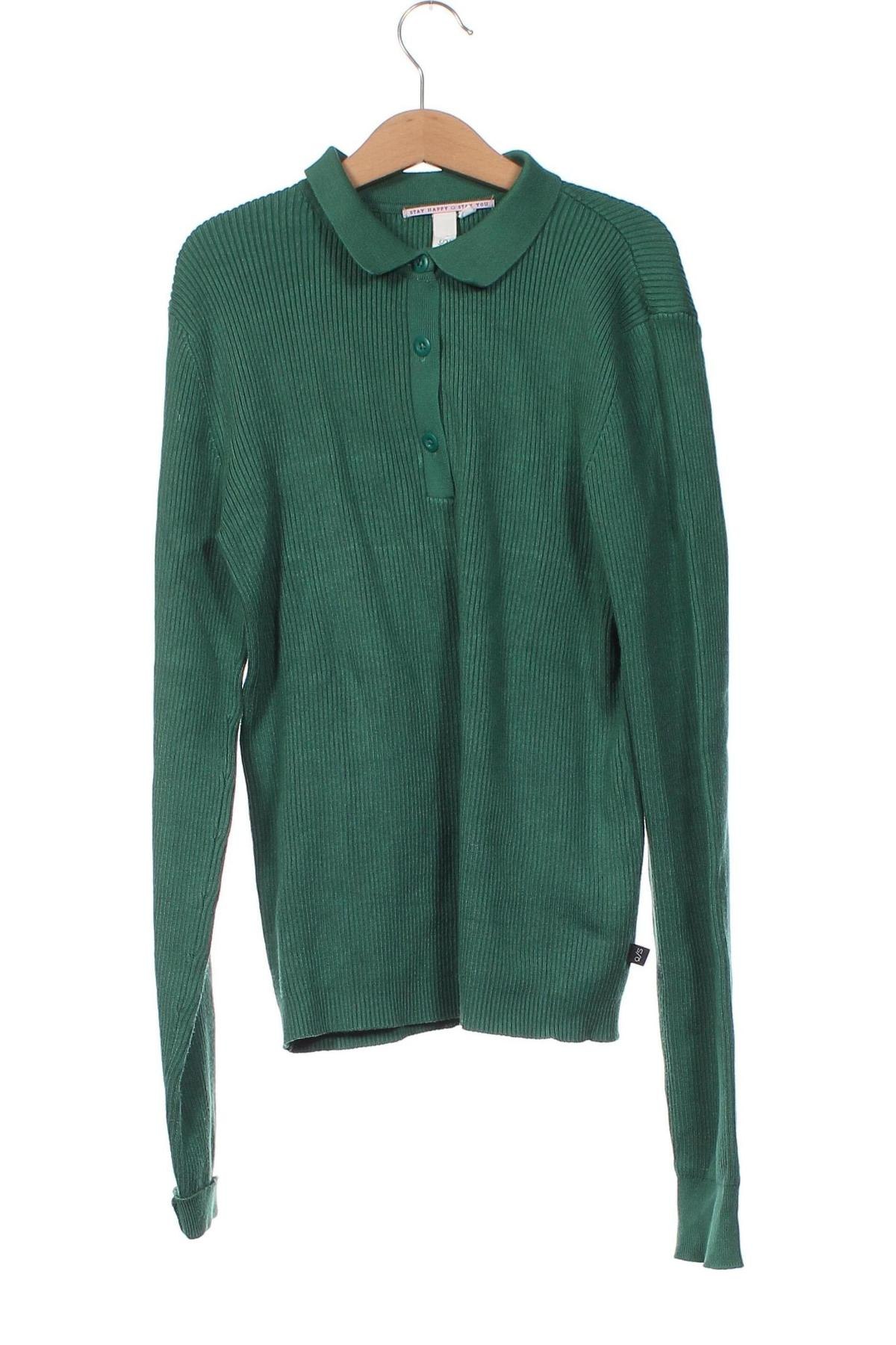 Дамски пуловер Q/S by S.Oliver, Размер XS, Цвят Зелен, Цена 22,17 лв.