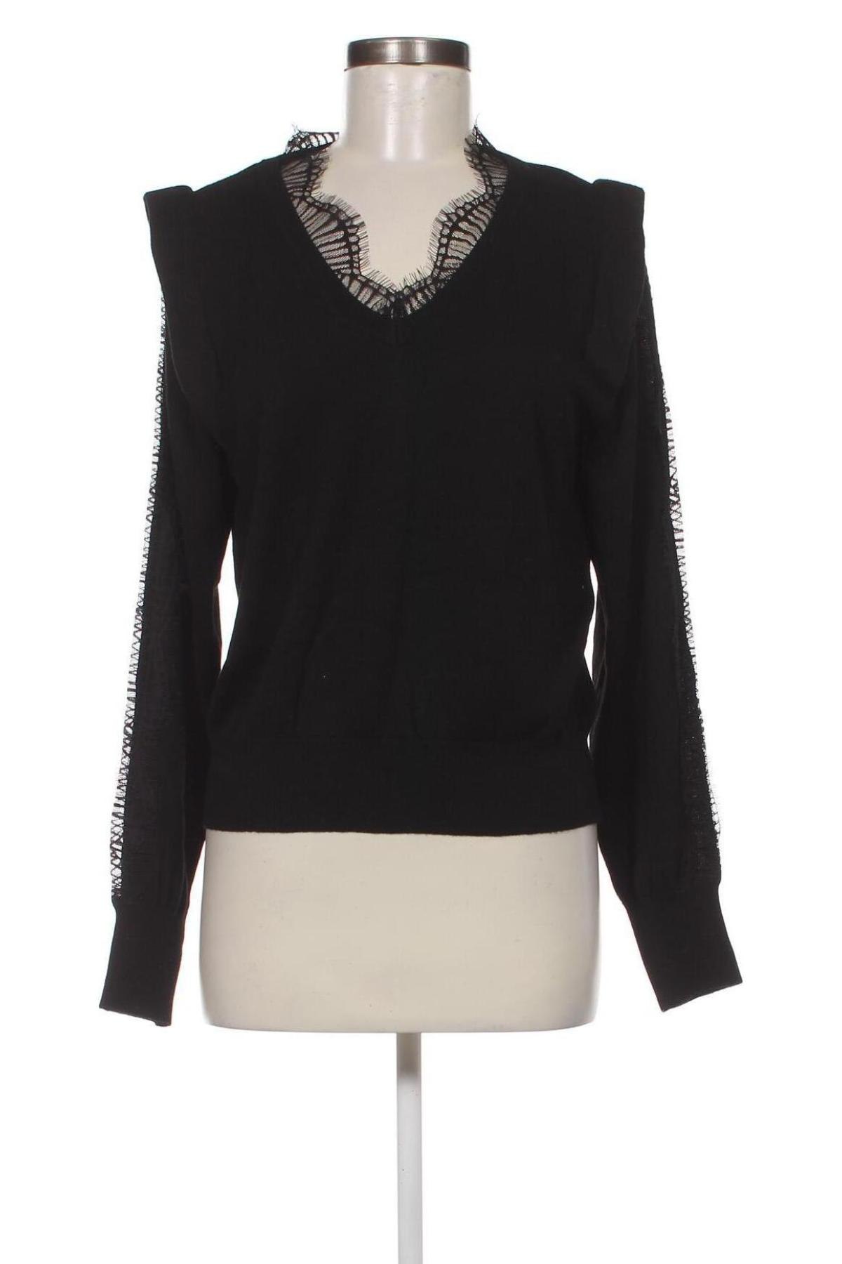 Дамски пуловер SUNCOO, Размер S, Цвят Черен, Цена 77,00 лв.