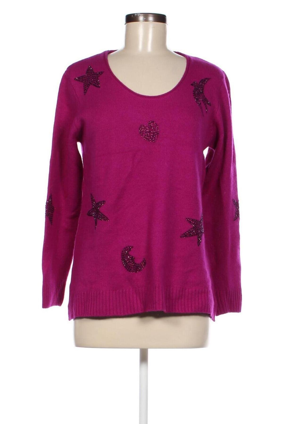 Γυναικείο πουλόβερ Six-O-Seven, Μέγεθος L, Χρώμα Βιολετί, Τιμή 13,42 €