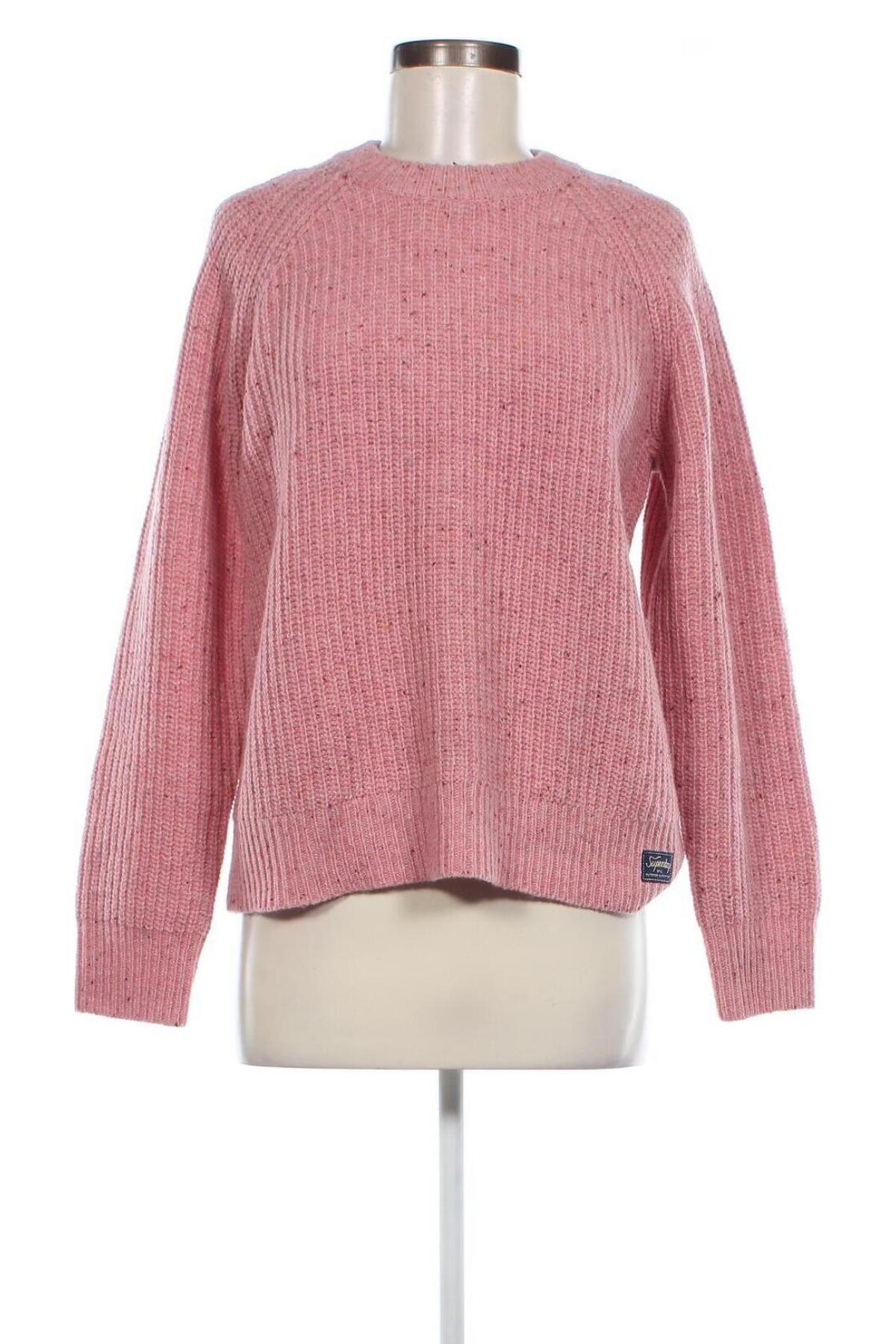 Γυναικείο πουλόβερ Superdry, Μέγεθος L, Χρώμα Ρόζ , Τιμή 25,13 €
