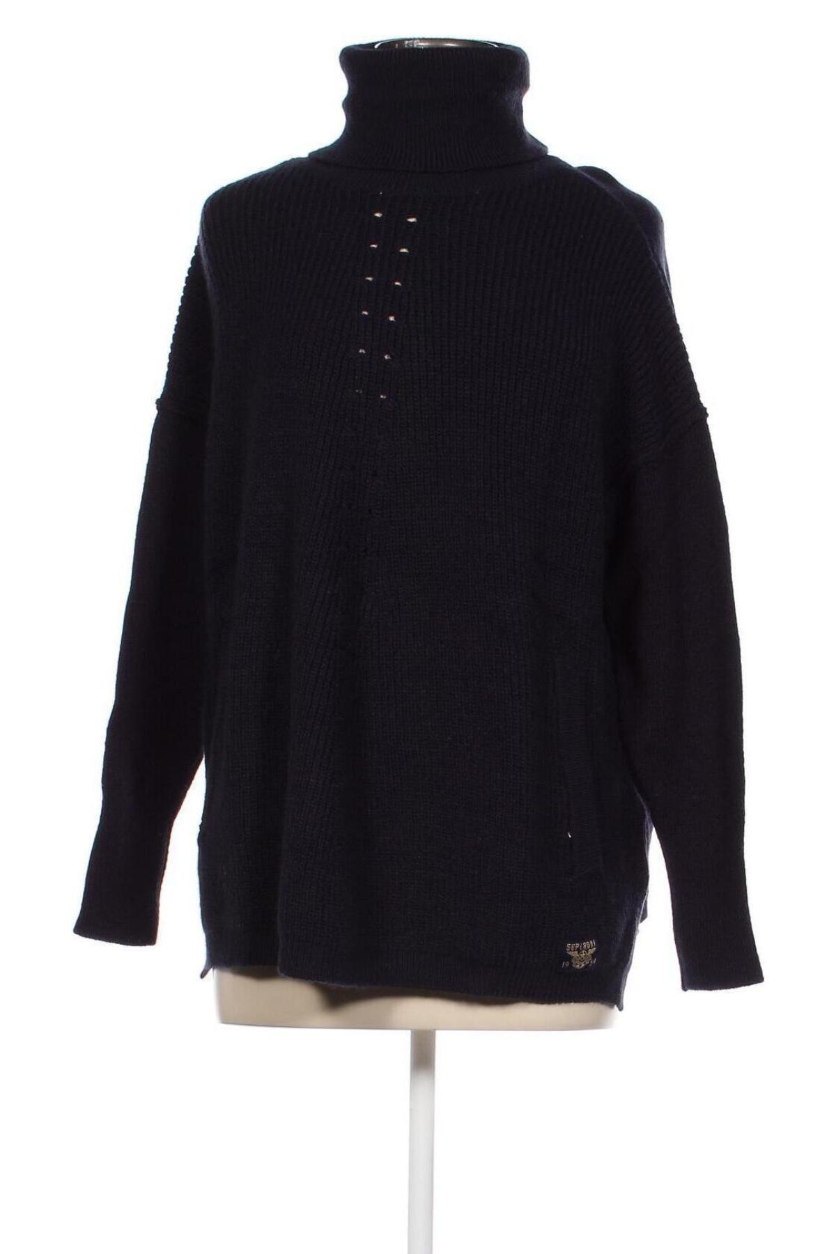 Γυναικείο πουλόβερ Superdry, Μέγεθος M, Χρώμα Μπλέ, Τιμή 29,51 €