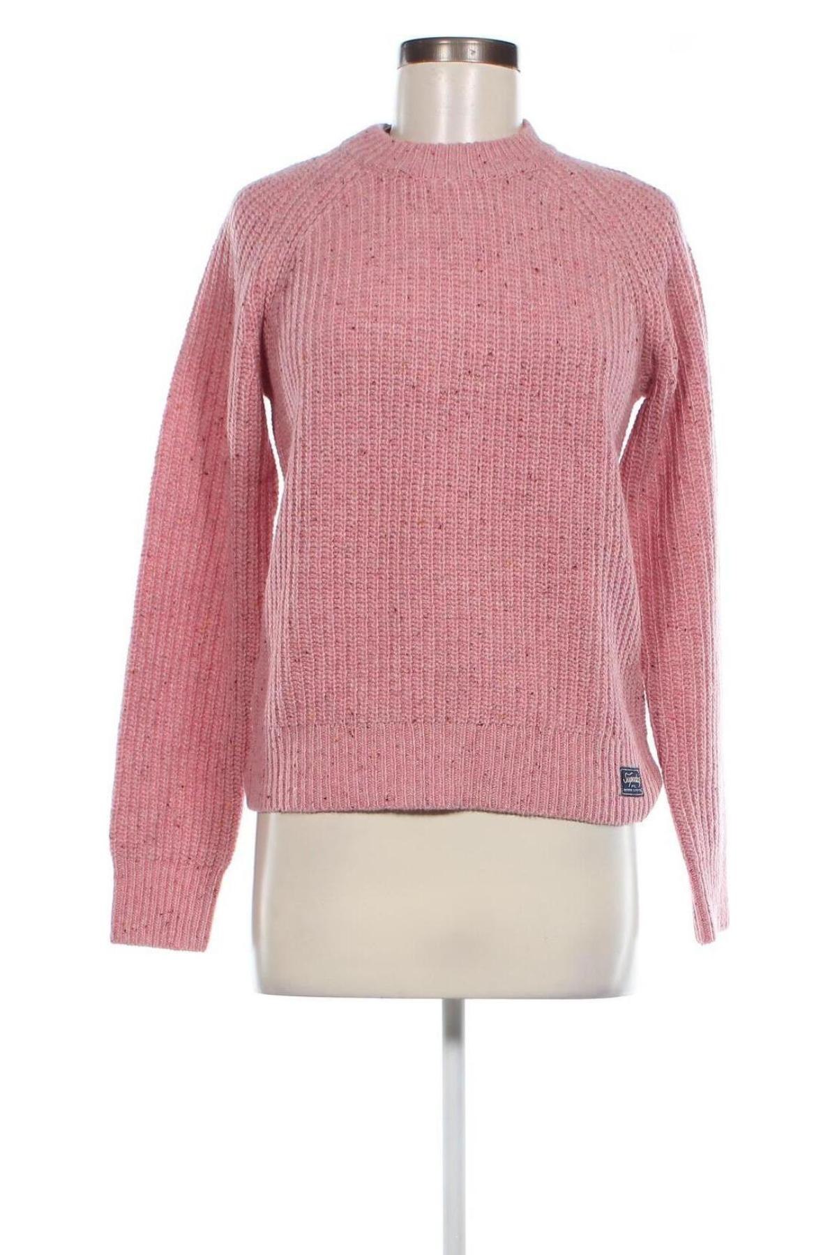 Дамски пуловер Superdry, Размер M, Цвят Розов, Цена 57,24 лв.