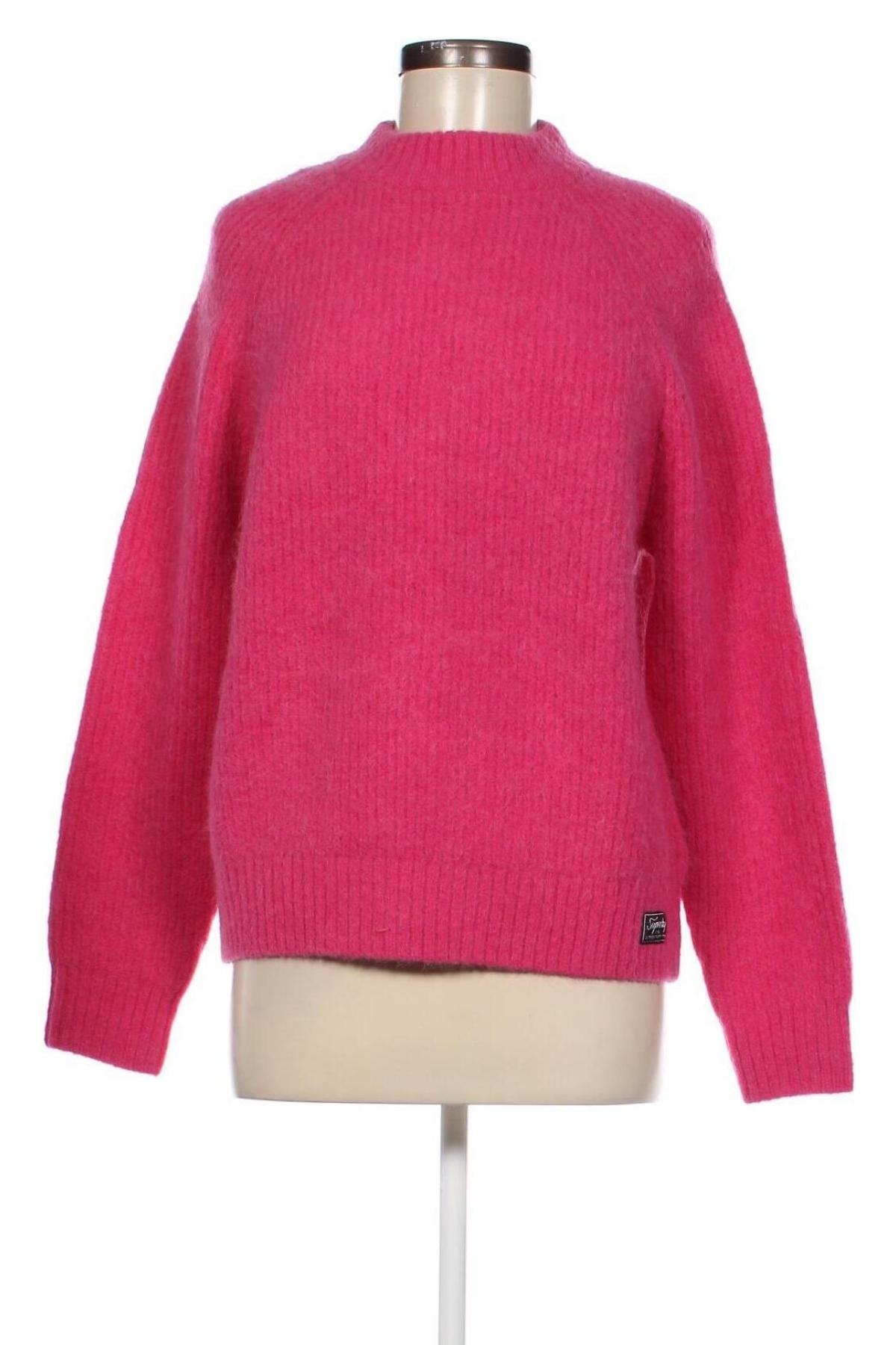 Γυναικείο πουλόβερ Superdry, Μέγεθος M, Χρώμα Ρόζ , Τιμή 54,64 €