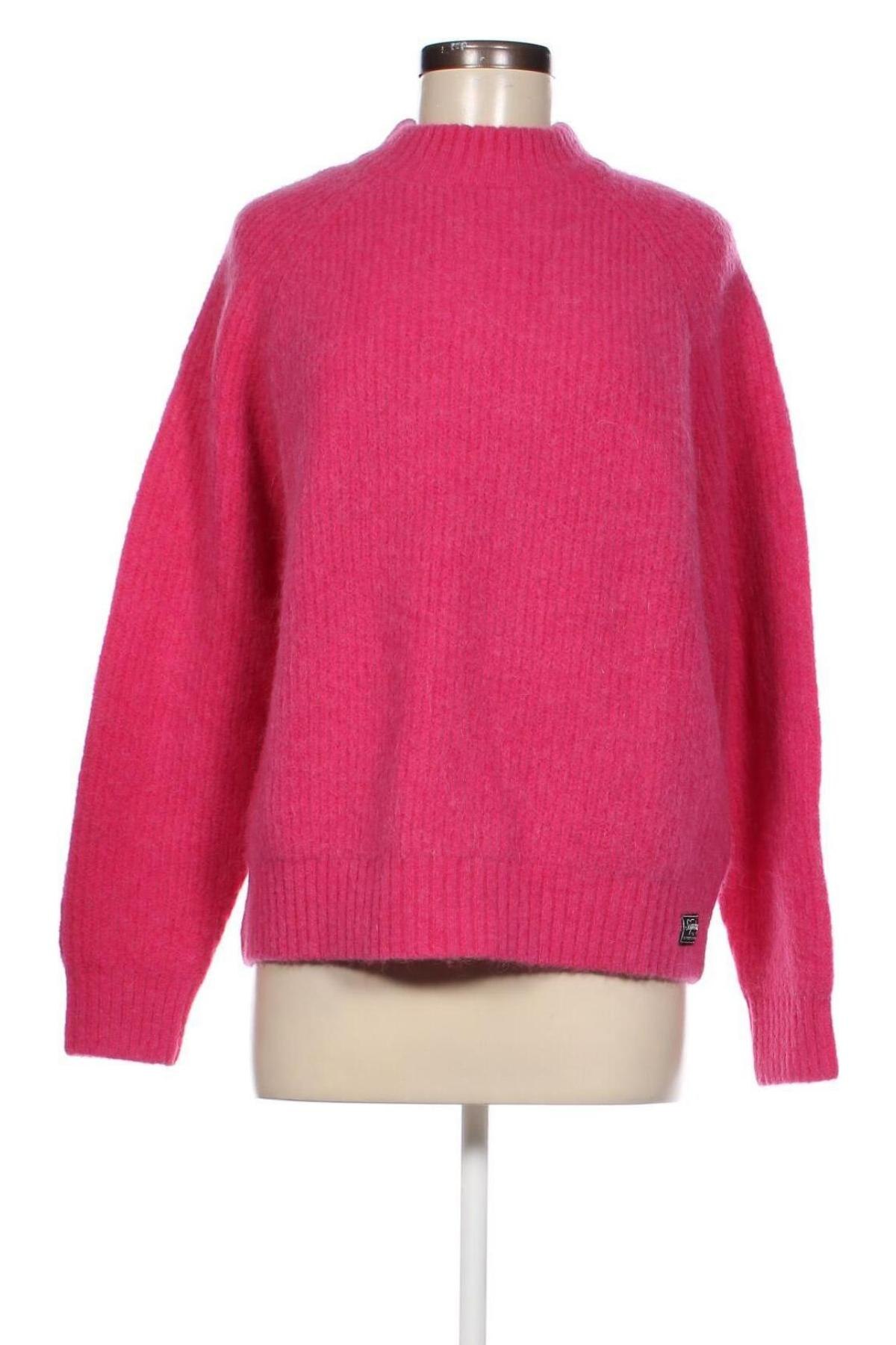 Дамски пуловер Superdry, Размер M, Цвят Розов, Цена 106,00 лв.