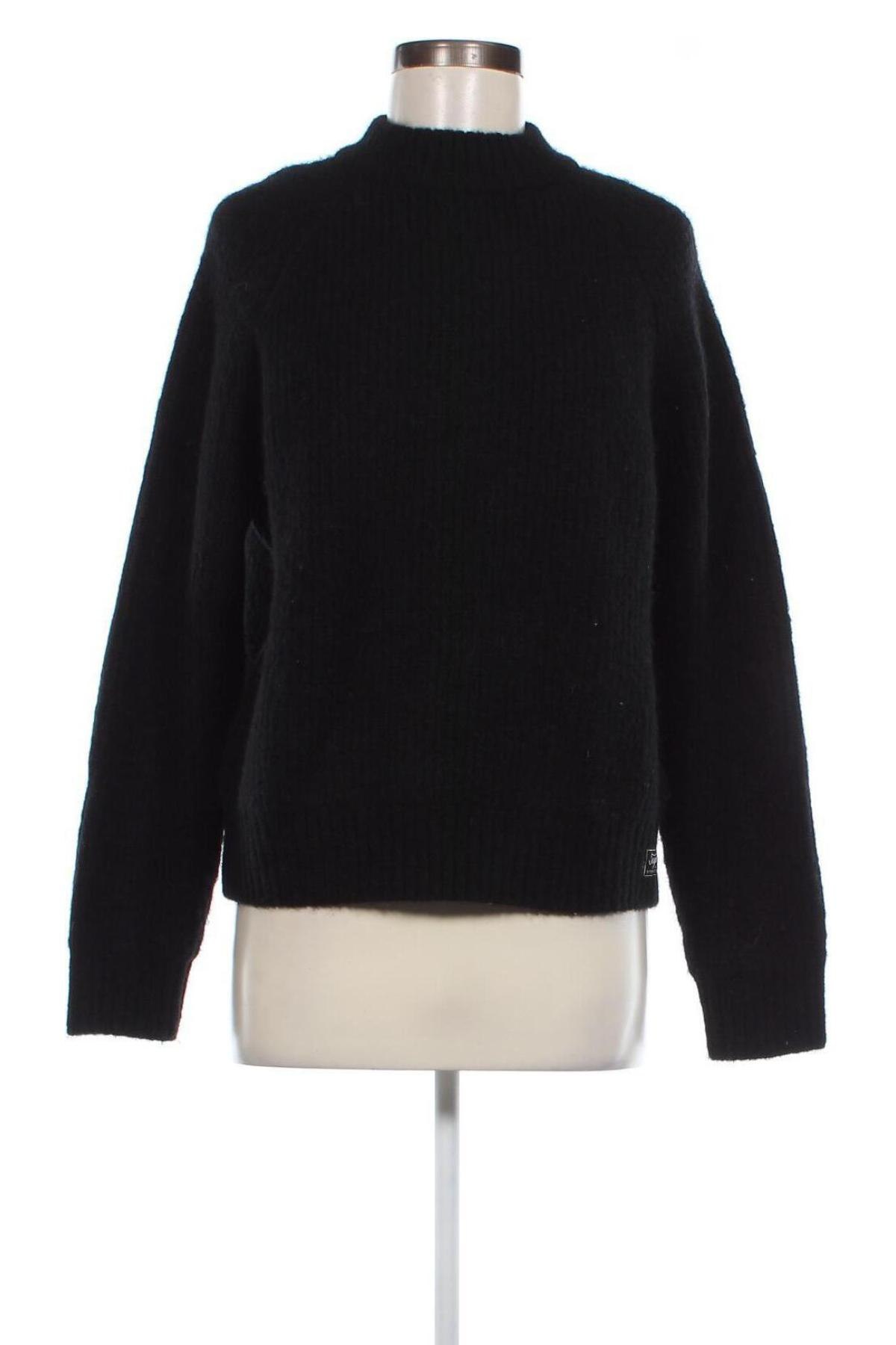 Γυναικείο πουλόβερ Superdry, Μέγεθος M, Χρώμα Μαύρο, Τιμή 29,51 €