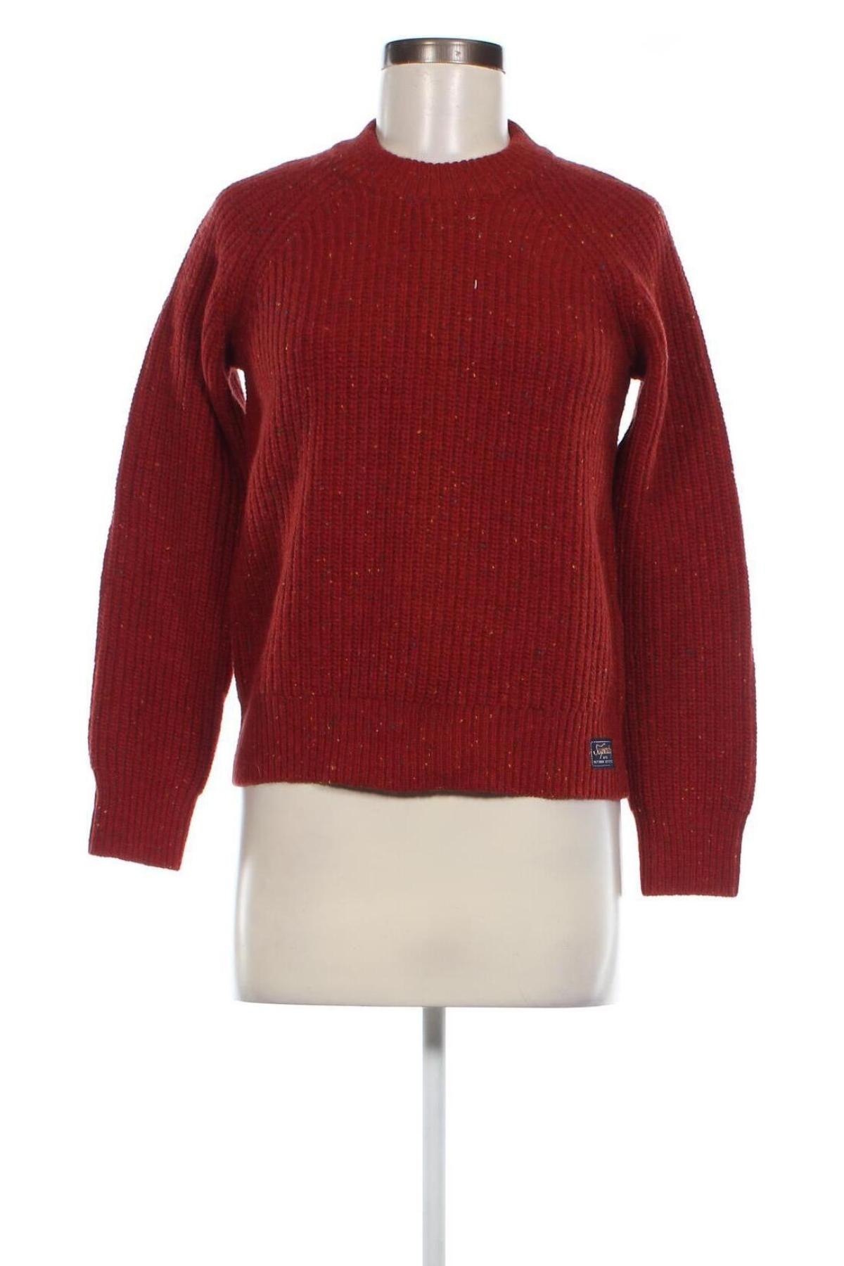 Γυναικείο πουλόβερ Superdry, Μέγεθος S, Χρώμα Κόκκινο, Τιμή 13,66 €