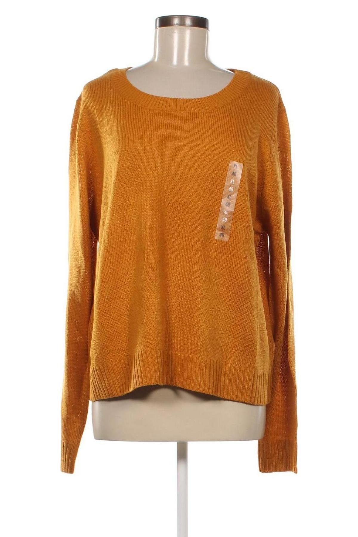 Дамски пуловер Terranova, Размер XL, Цвят Жълт, Цена 19,32 лв.