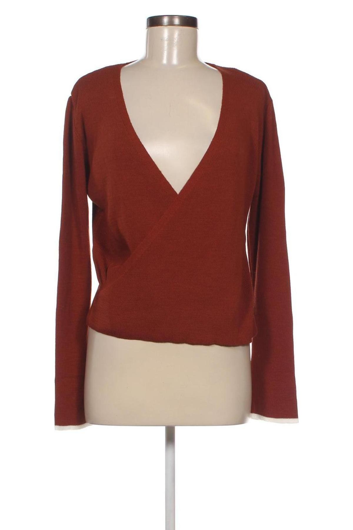 Дамски пуловер Trendyol, Размер S, Цвят Кафяв, Цена 32,55 лв.