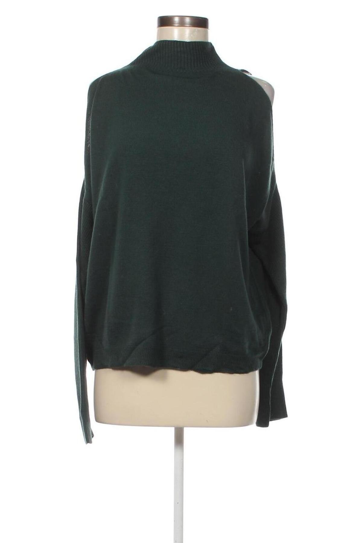 Дамски пуловер Trendyol, Размер L, Цвят Зелен, Цена 23,25 лв.