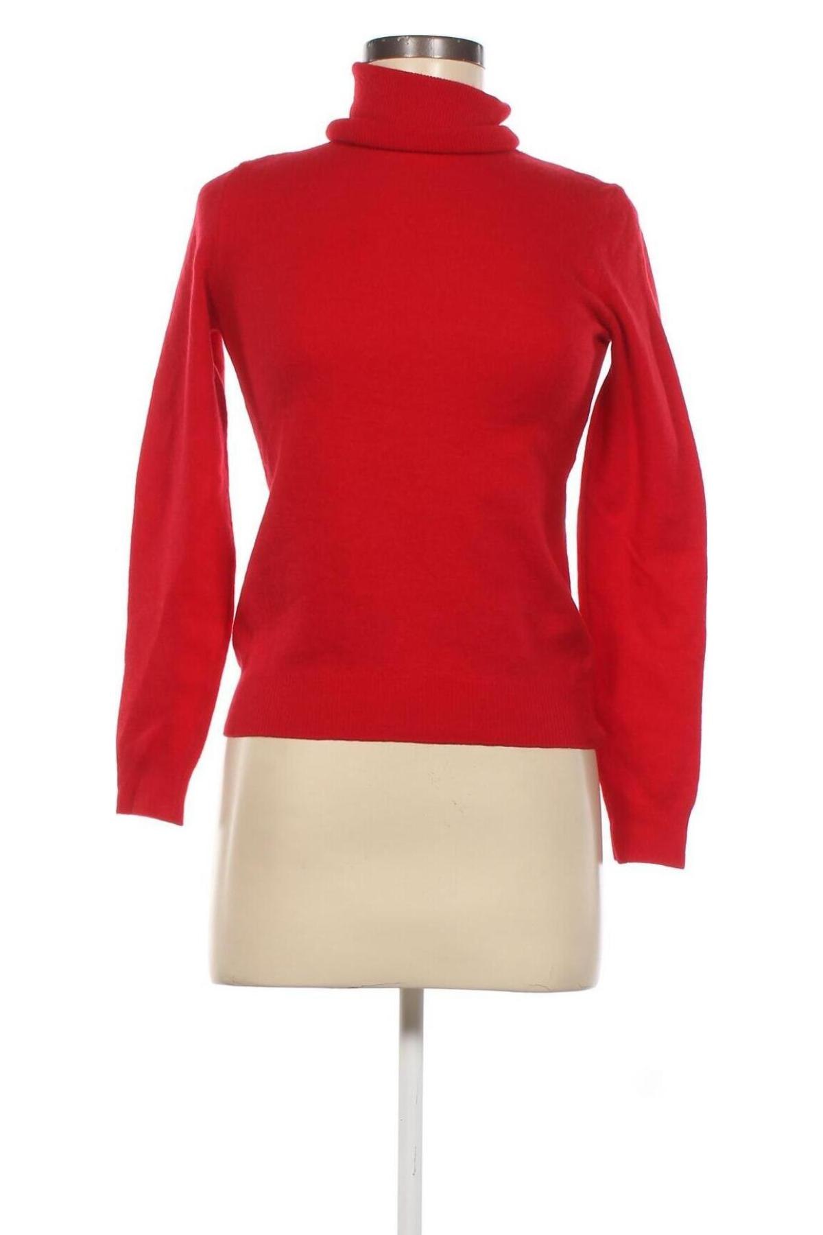 Дамски пуловер United Colors Of Benetton, Размер S, Цвят Червен, Цена 41,00 лв.