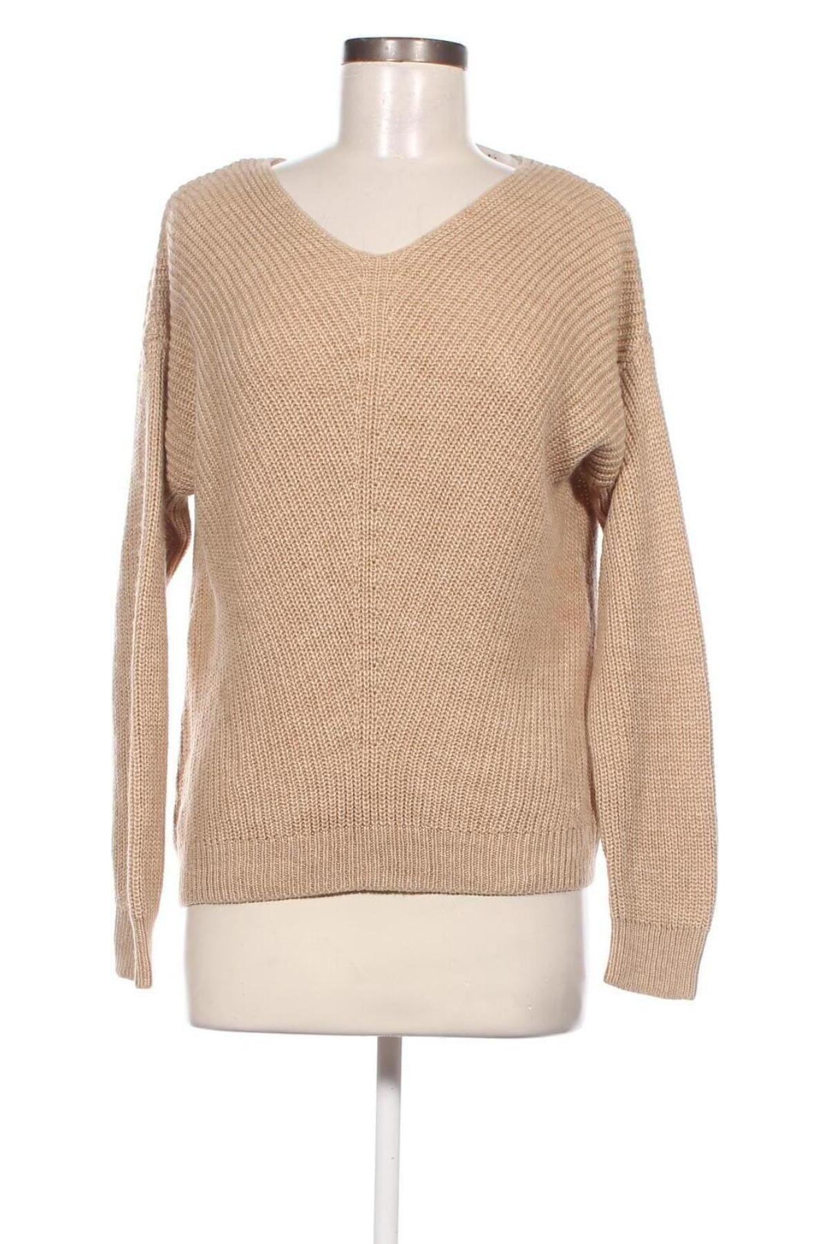 Γυναικείο πουλόβερ Up 2 Fashion, Μέγεθος M, Χρώμα  Μπέζ, Τιμή 5,38 €