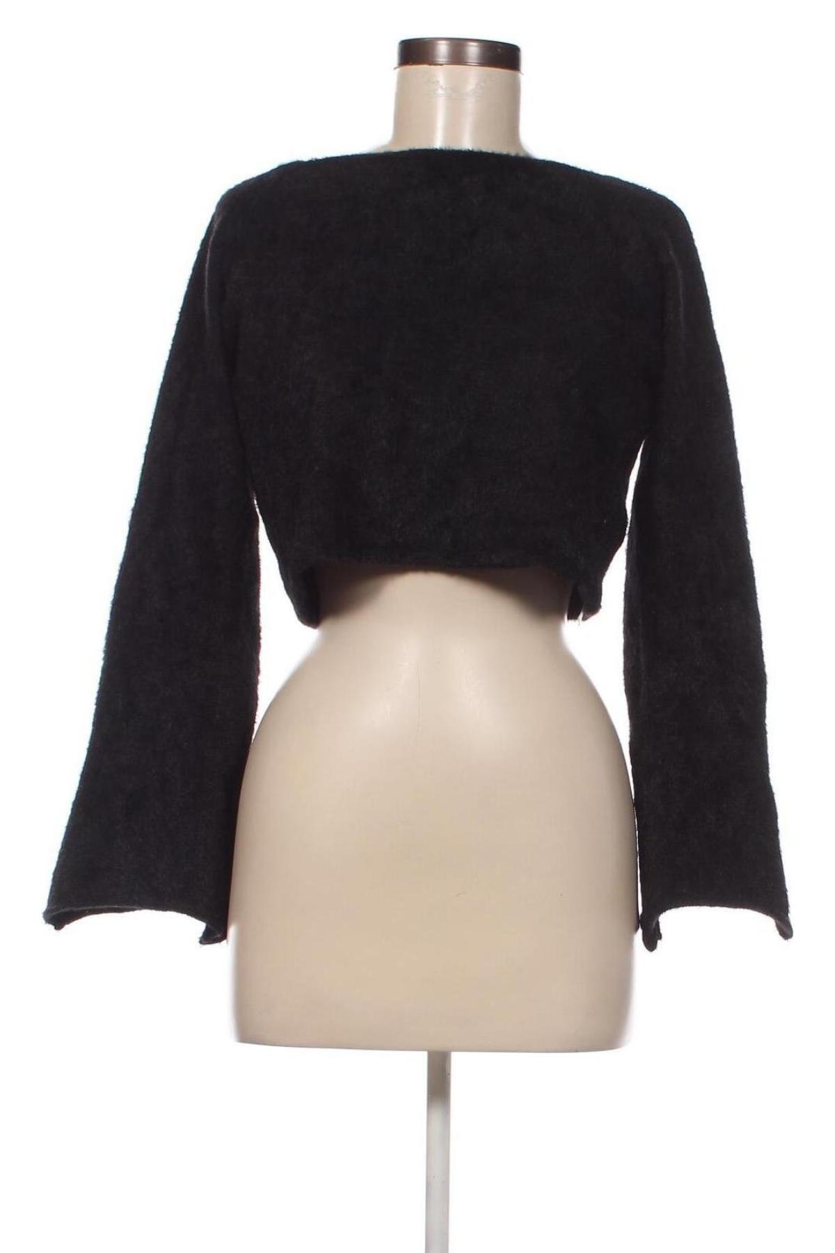 Дамски пуловер Zara, Размер S, Цвят Черен, Цена 28,88 лв.