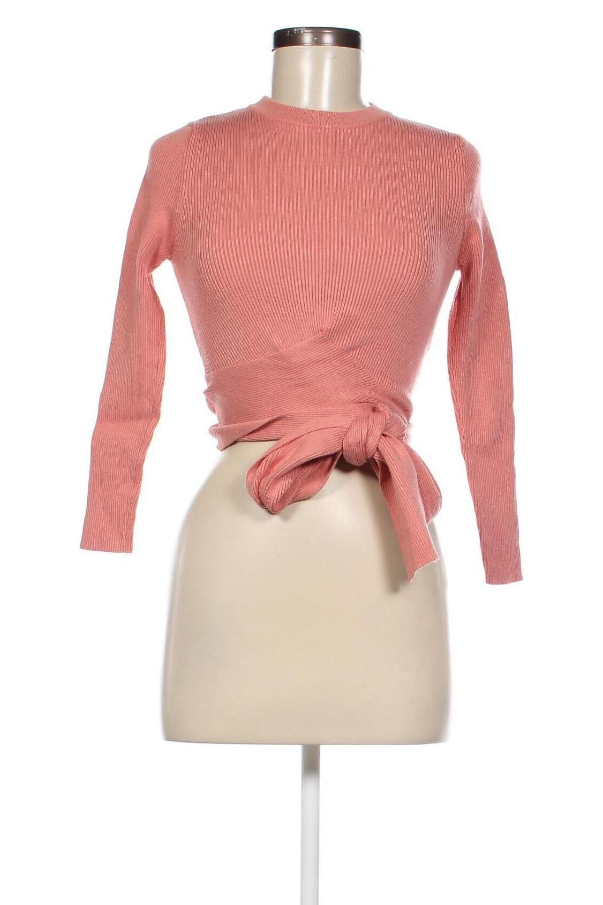 Дамски пуловер Zara, Размер L, Цвят Оранжев, Цена 8,91 лв.