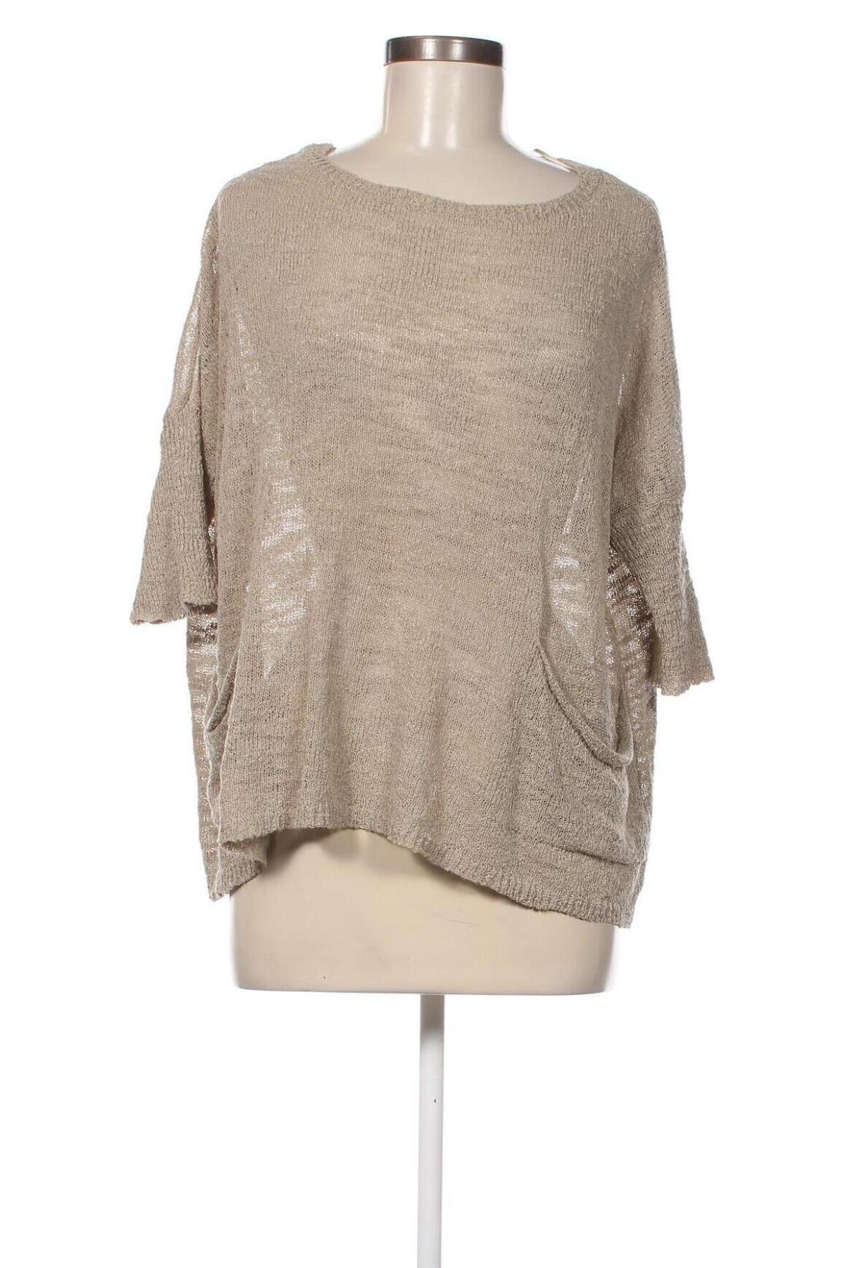Дамски пуловер Zara, Размер S, Цвят Бежов, Цена 14,61 лв.