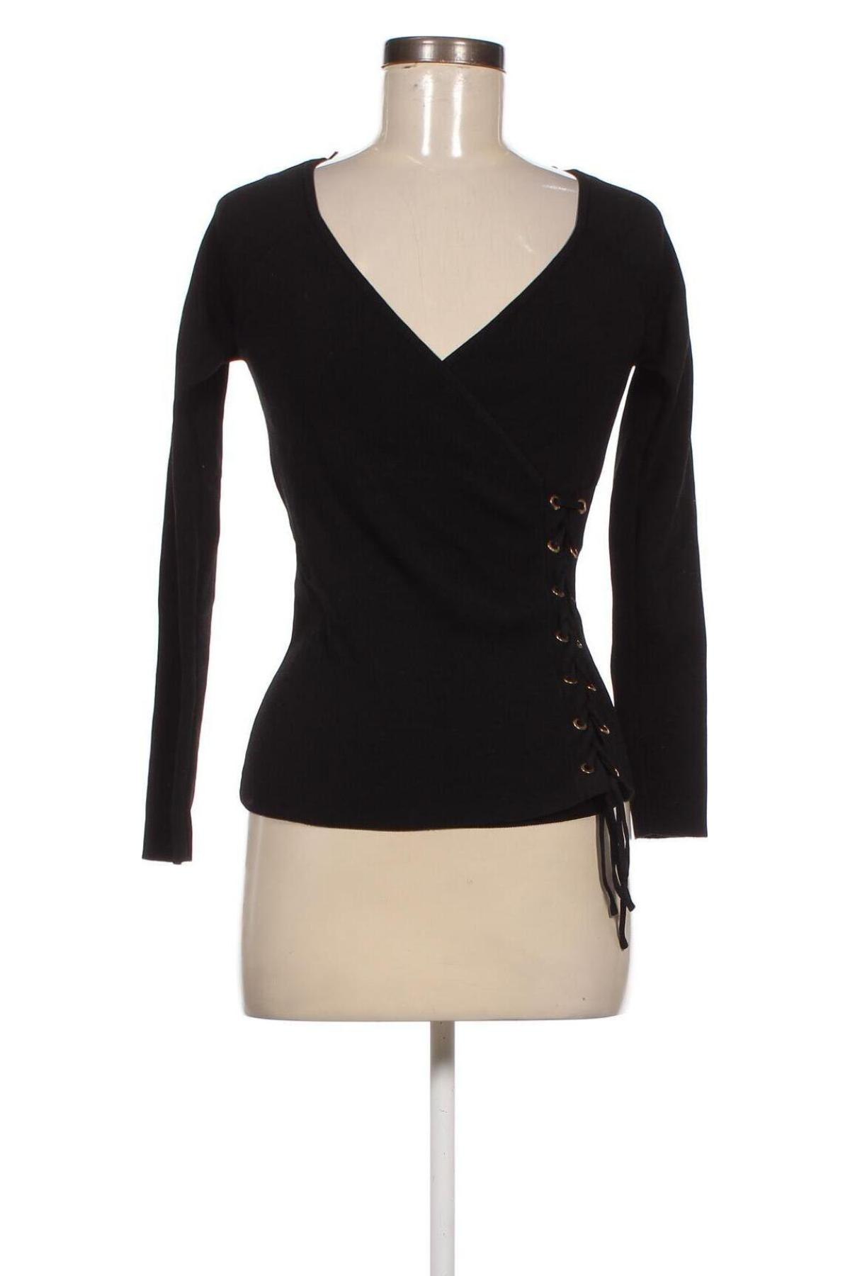 Дамски пуловер Zara Knitwear, Размер S, Цвят Черен, Цена 14,59 лв.