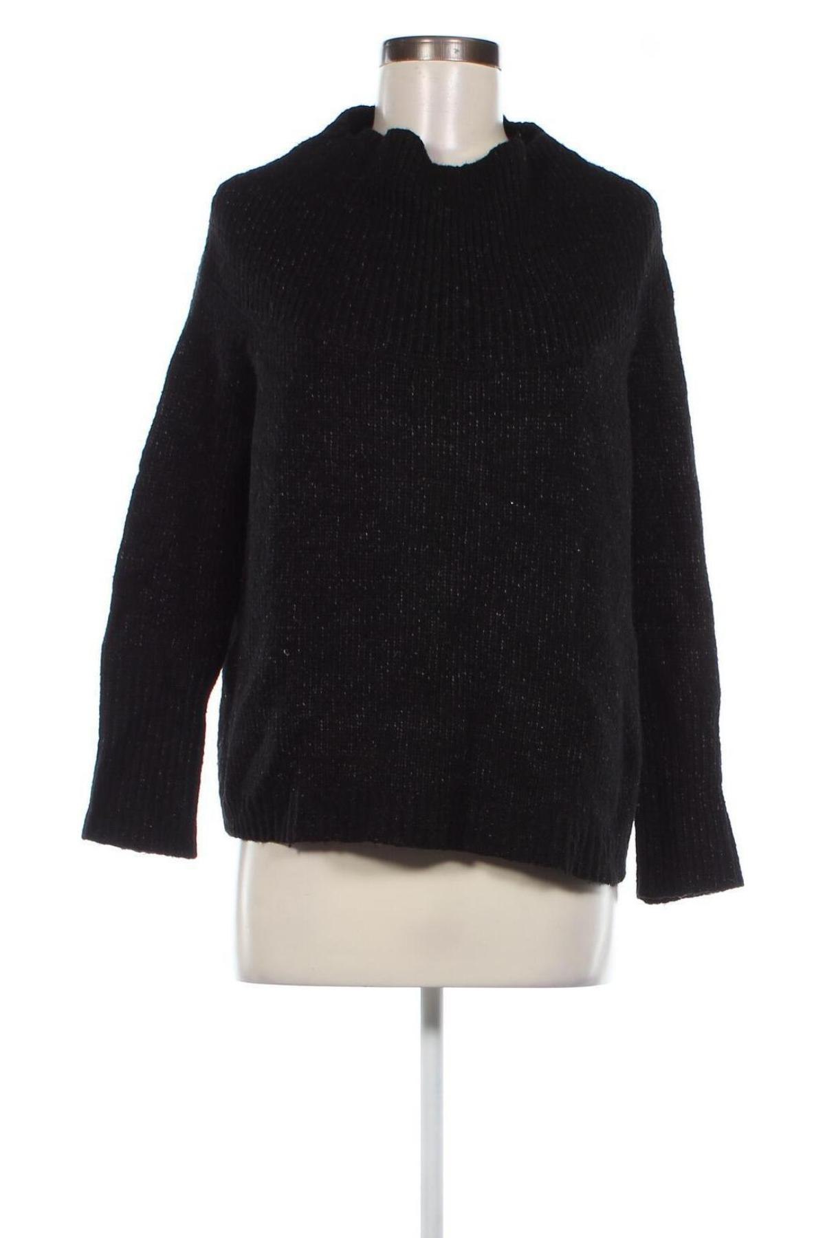 Дамски пуловер Zara Knitwear, Размер S, Цвят Черен, Цена 4,86 лв.