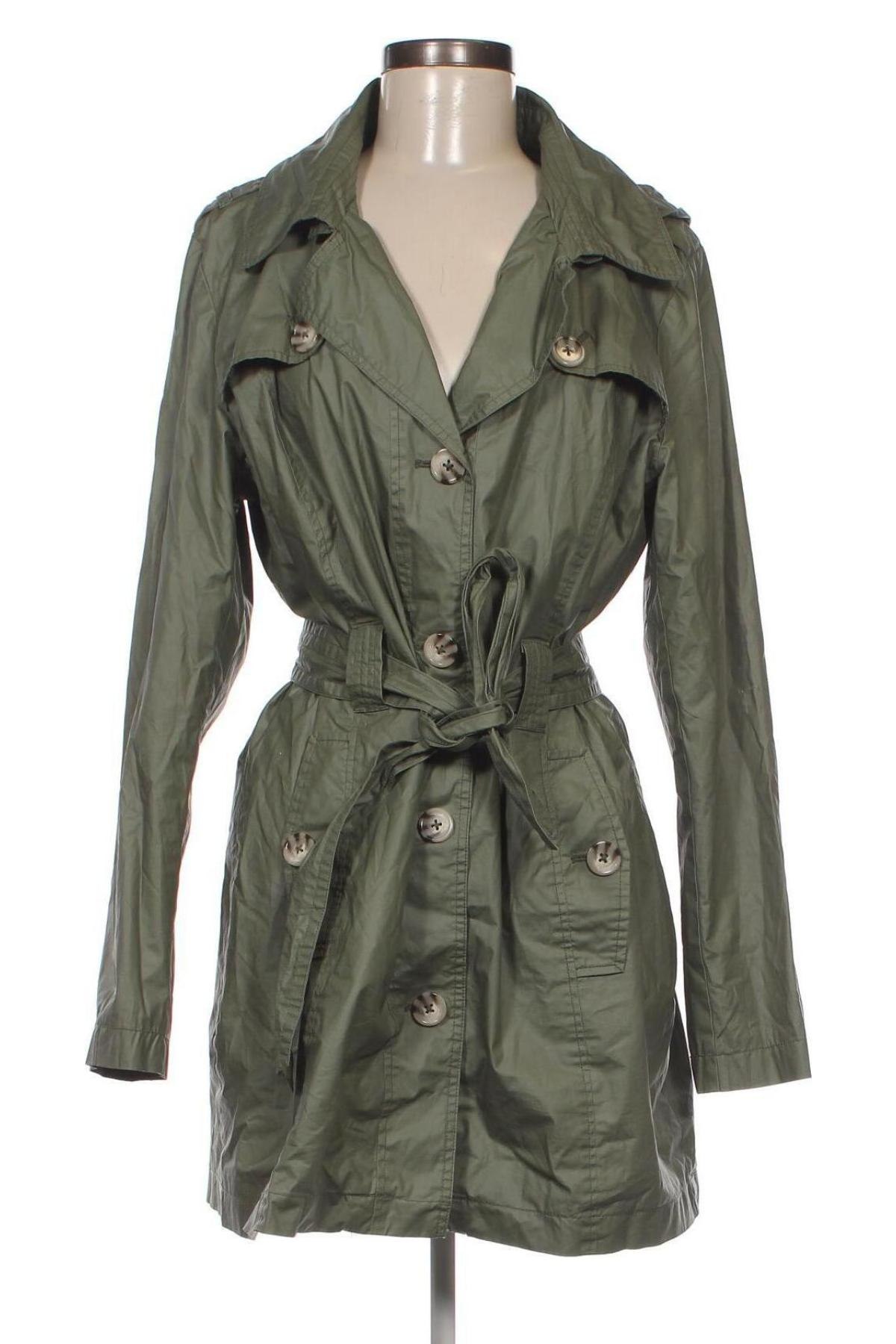 Damen Trenchcoat Clarina Collection, Größe L, Farbe Grün, Preis 52,19 €