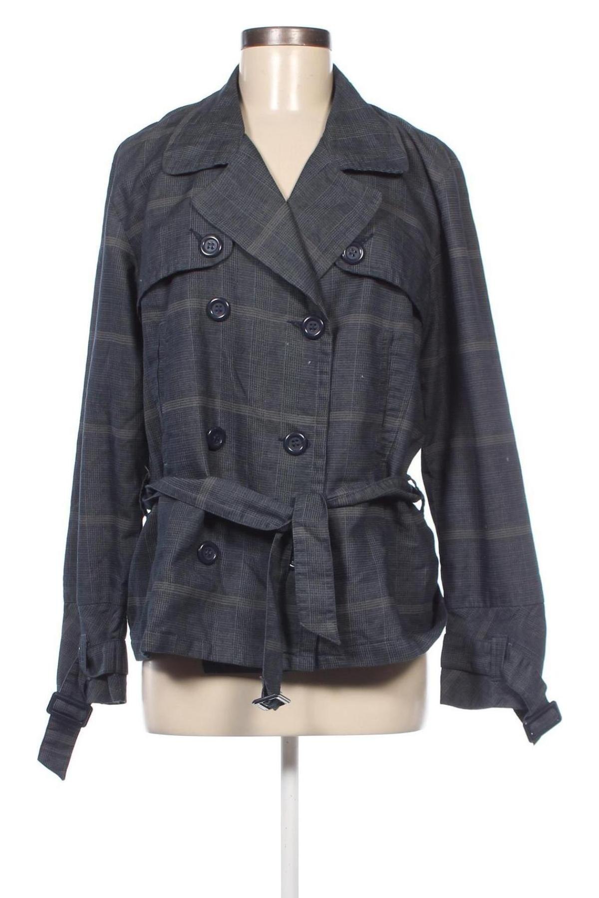 Damen Trench Coat Friendtex, Größe L, Farbe Blau, Preis € 10,96