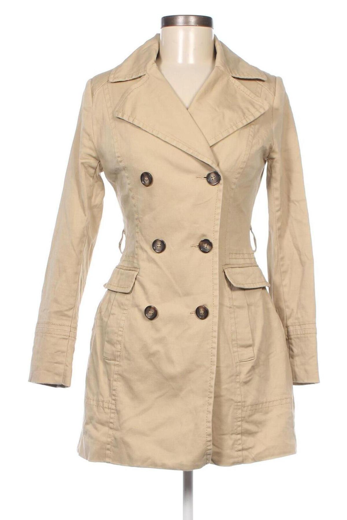 Damen Trenchcoat H&M, Größe S, Farbe Beige, Preis 28,18 €