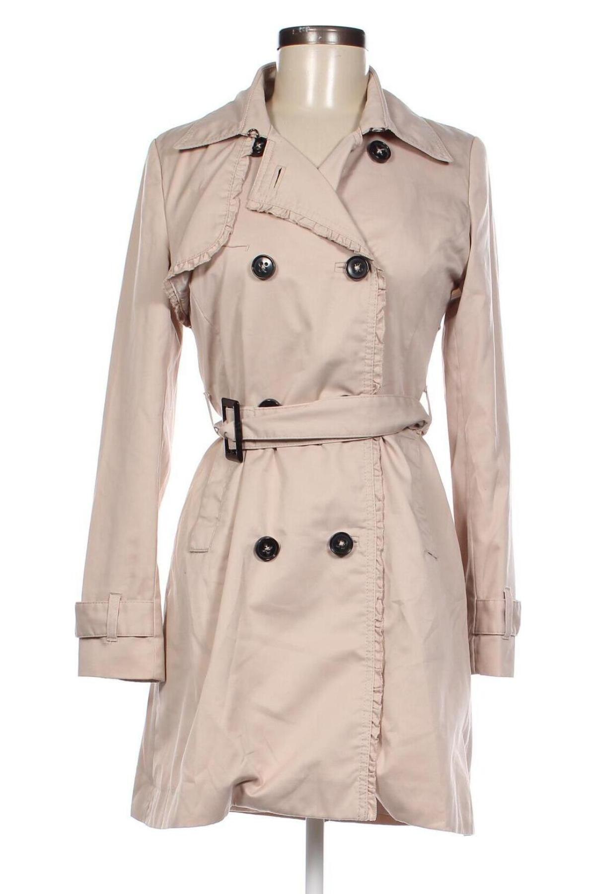 Dámsky prechodný kabát  H&M, Veľkosť XS, Farba Béžová, Cena  24,24 €