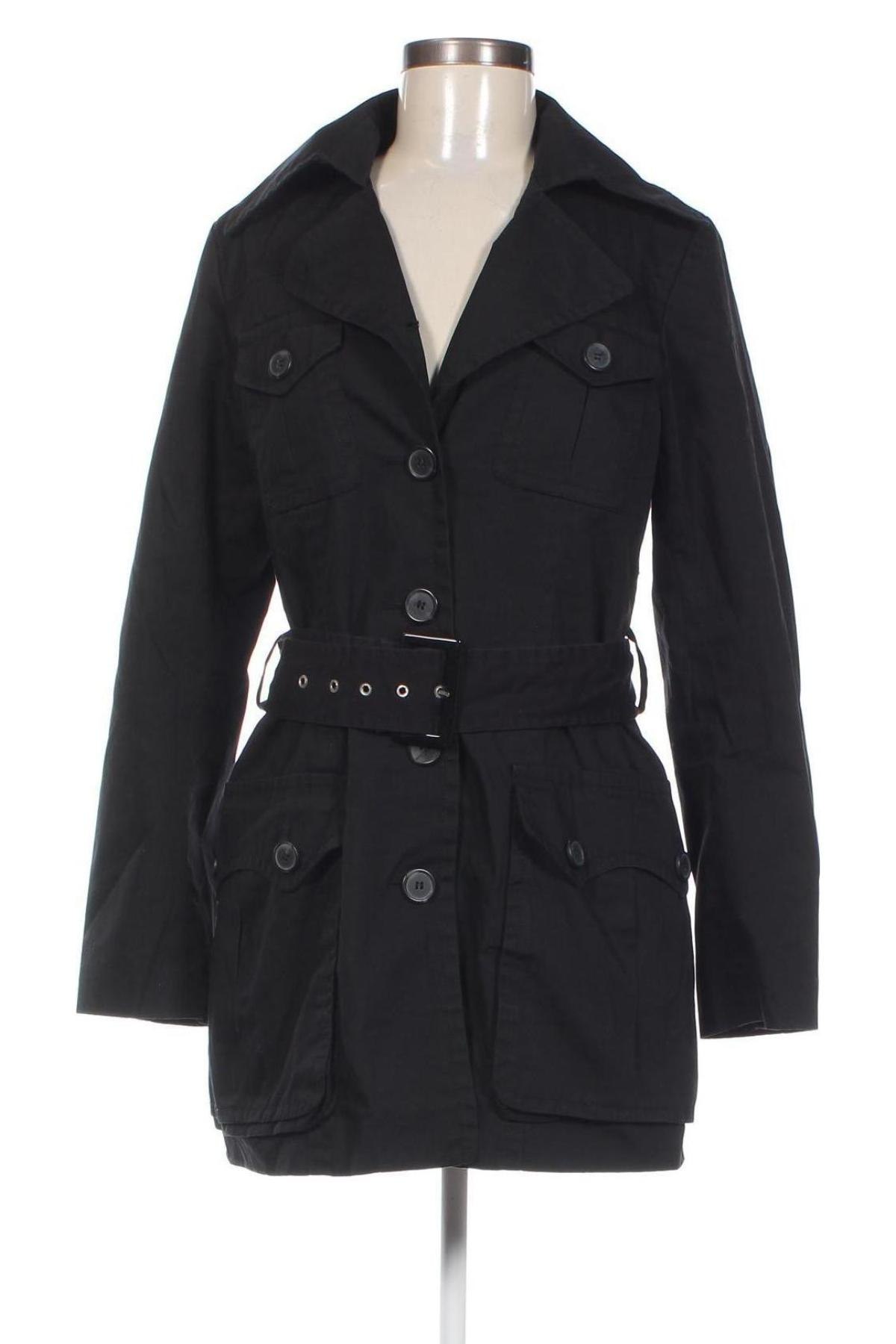 Damen Trenchcoat H&M, Größe M, Farbe Schwarz, Preis 13,39 €