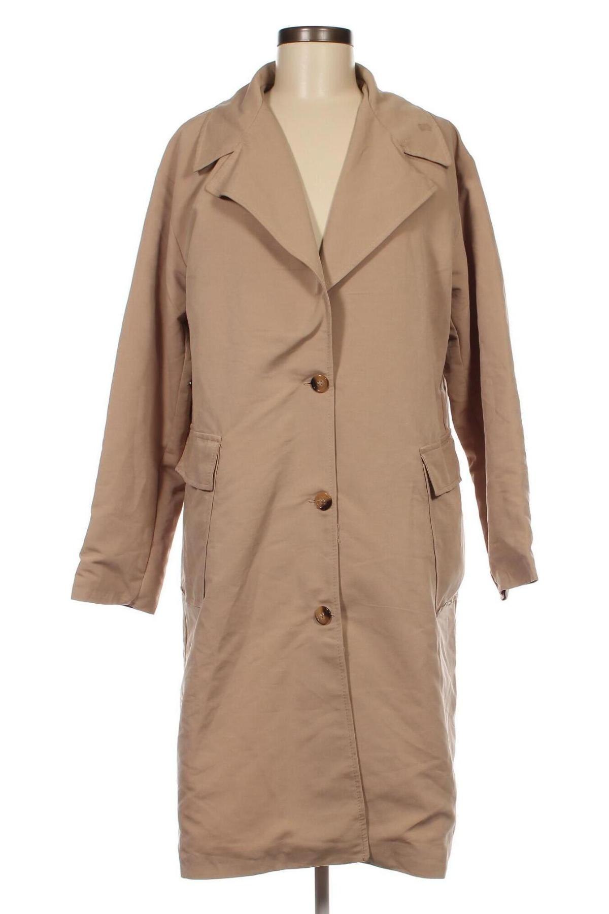 Dámsky prechodný kabát  Trendyol, Veľkosť L, Farba Béžová, Cena  36,83 €