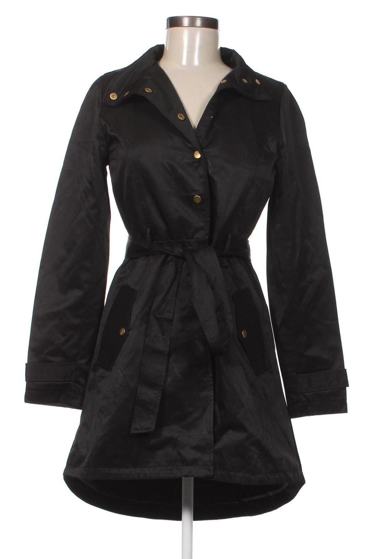 Damen Trenchcoat VILA, Größe S, Farbe Schwarz, Preis 22,14 €