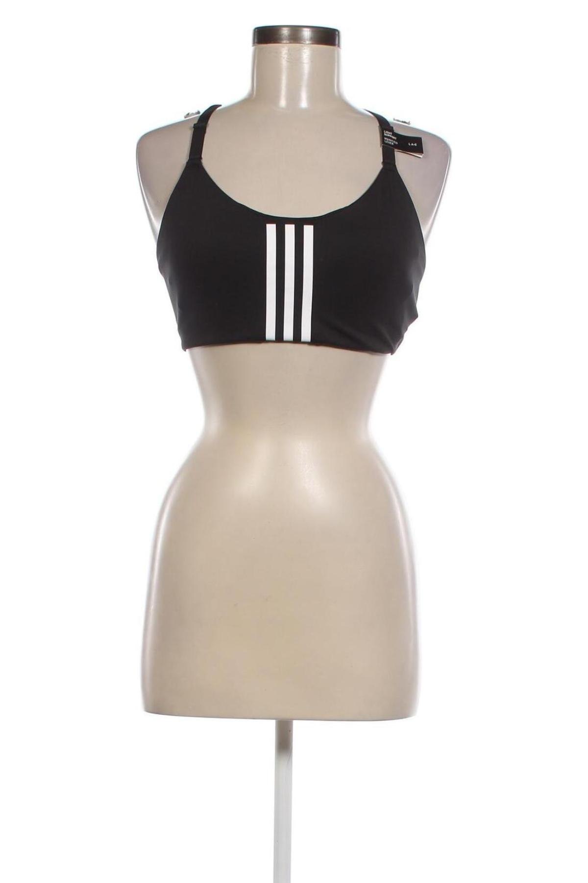 Γυναίκειο αθλητικό τοπ Adidas, Μέγεθος L, Χρώμα Μαύρο, Τιμή 39,69 €