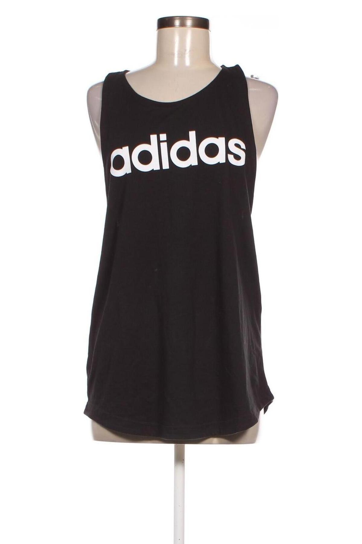 Damen Sporttop Adidas, Größe L, Farbe Schwarz, Preis 39,69 €
