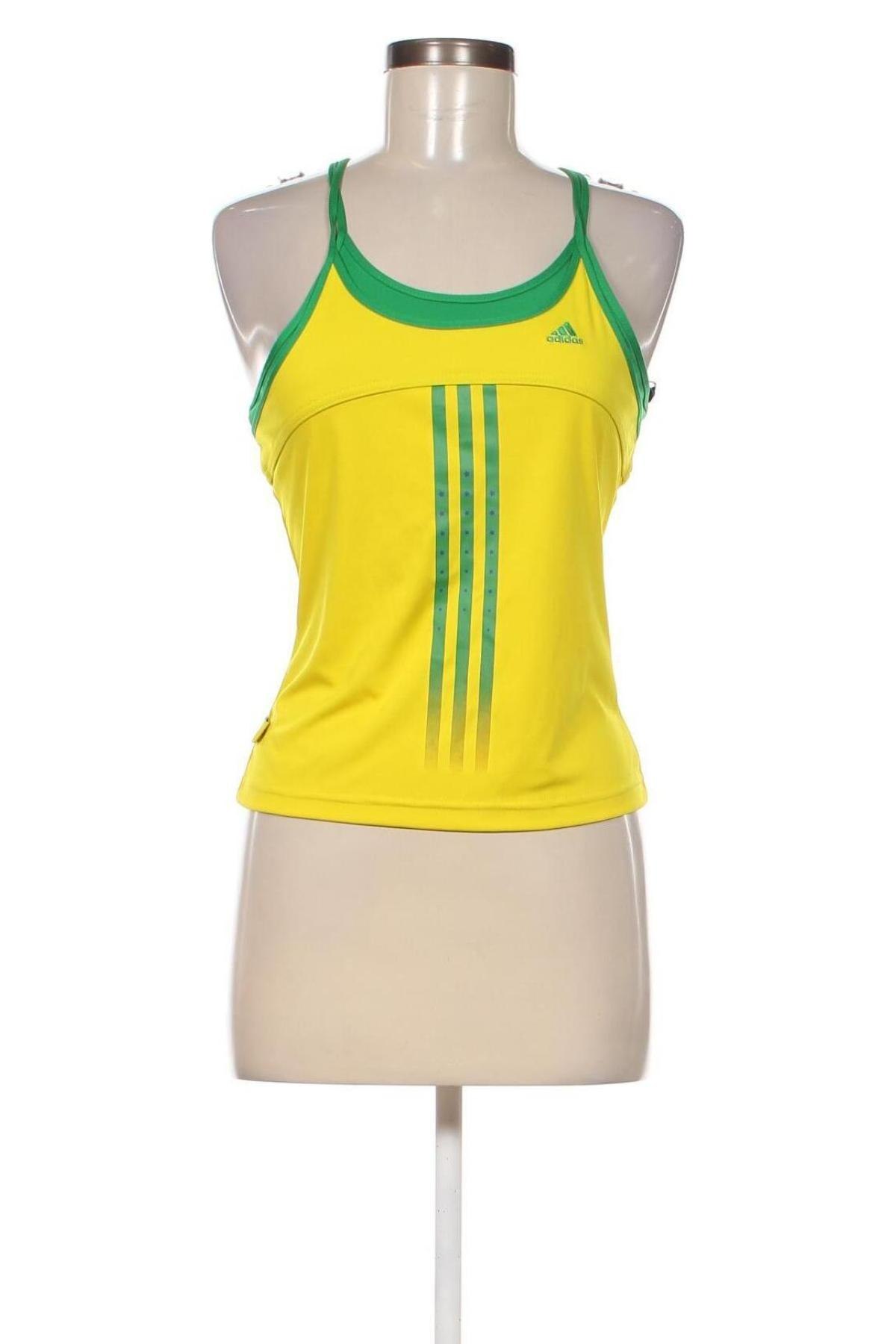 Damen Sporttop Adidas, Größe S, Farbe Gelb, Preis 17,39 €