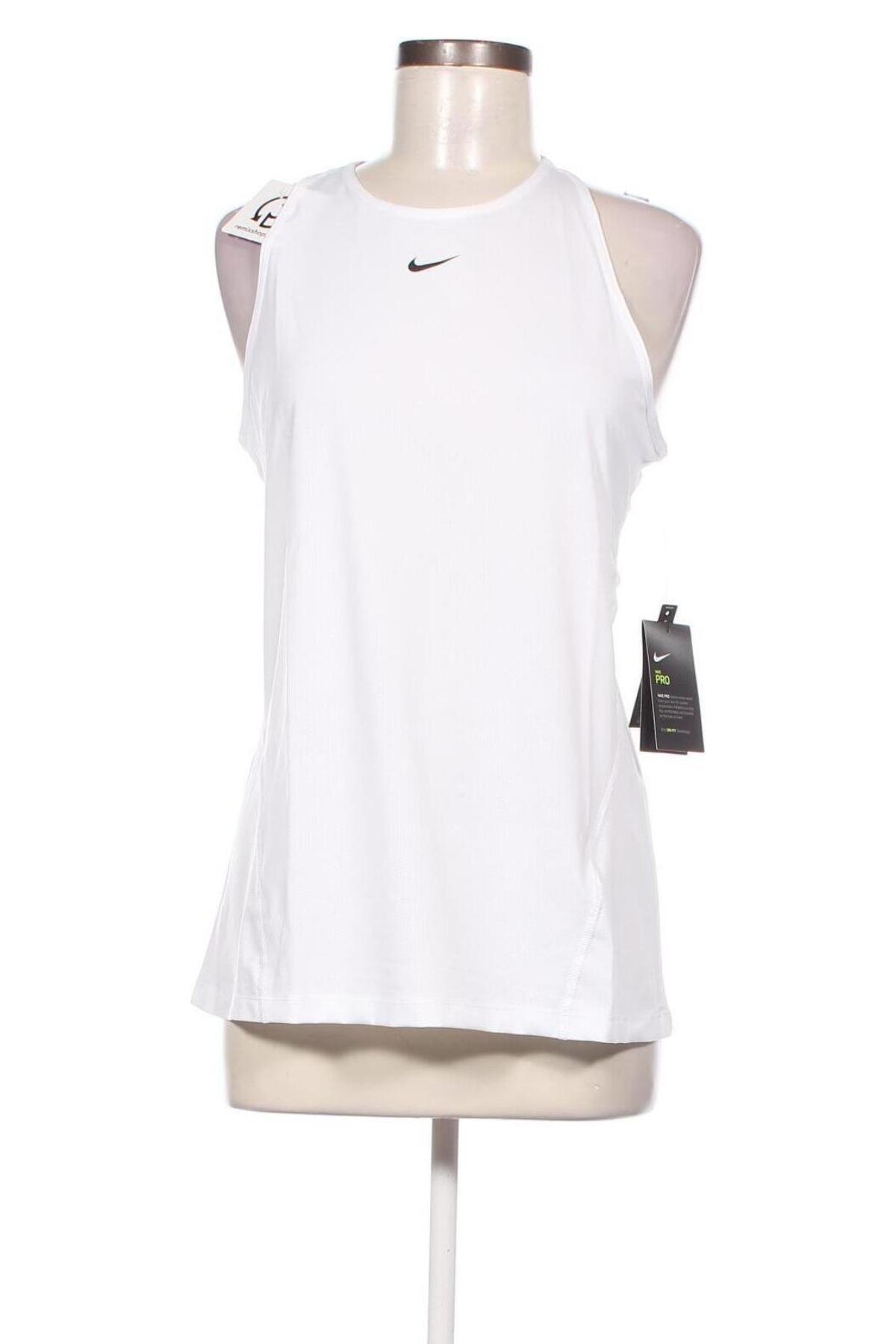 Γυναίκειο αθλητικό τοπ Nike, Μέγεθος L, Χρώμα Λευκό, Τιμή 39,69 €