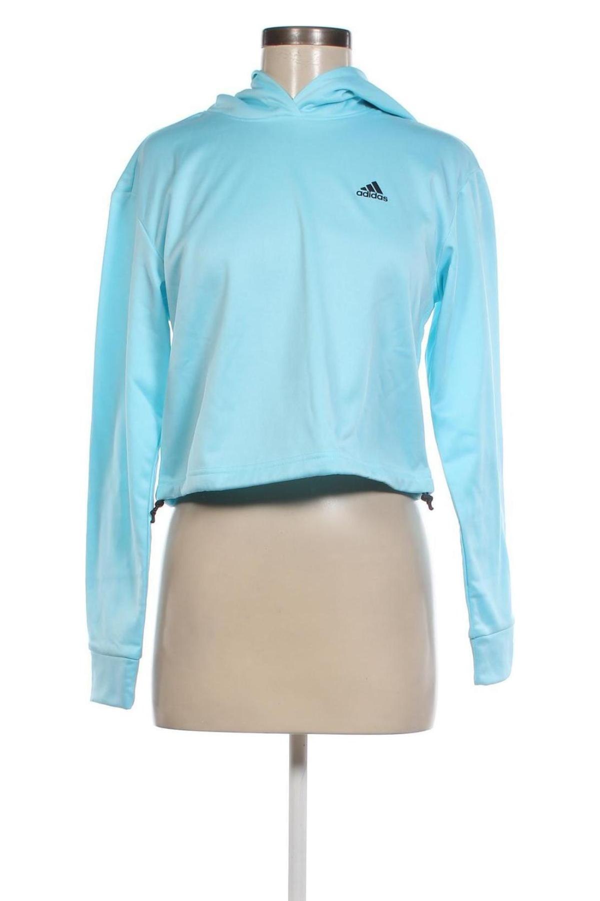 Damen Sweatshirt Adidas, Größe XS, Farbe Blau, Preis 31,73 €