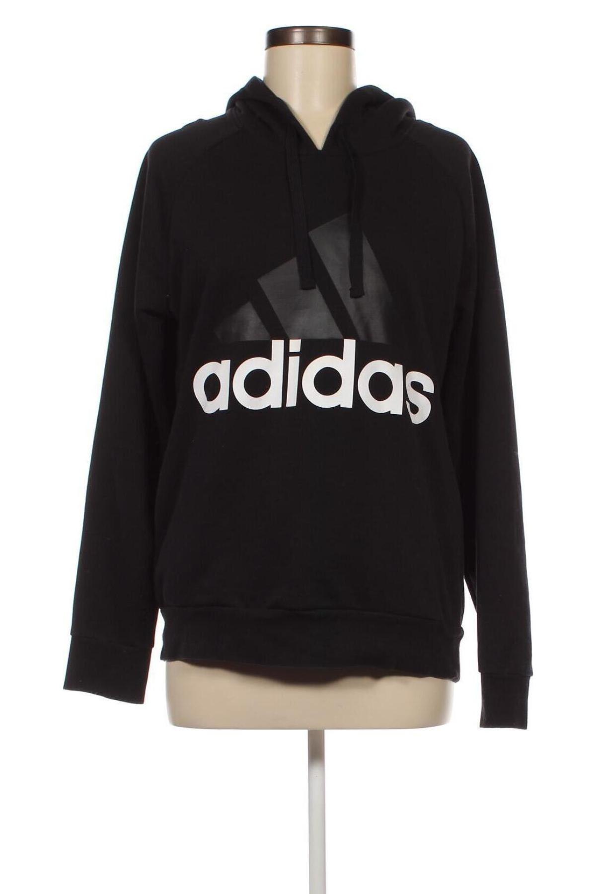 Γυναικείο φούτερ Adidas, Μέγεθος L, Χρώμα Μαύρο, Τιμή 29,69 €