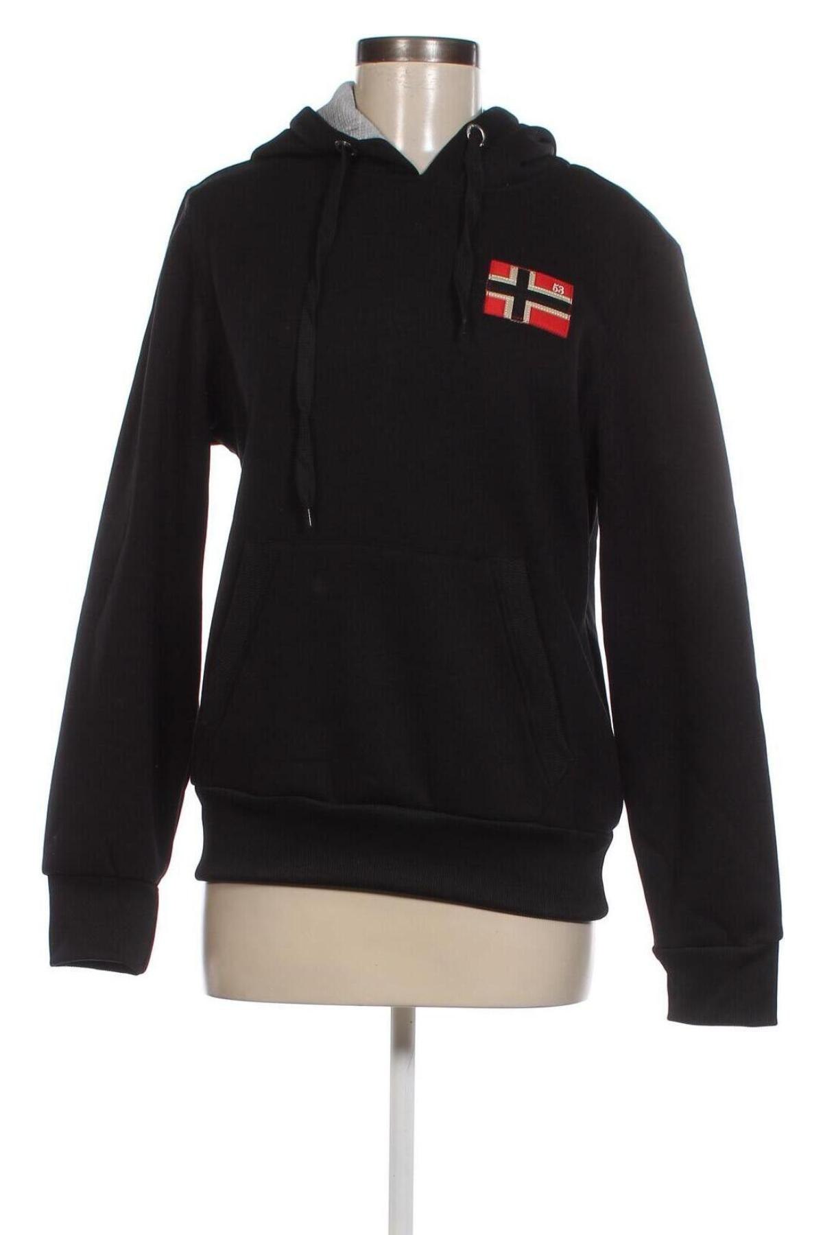 Γυναικείο φούτερ Geographical Norway, Μέγεθος L, Χρώμα Μαύρο, Τιμή 48,71 €
