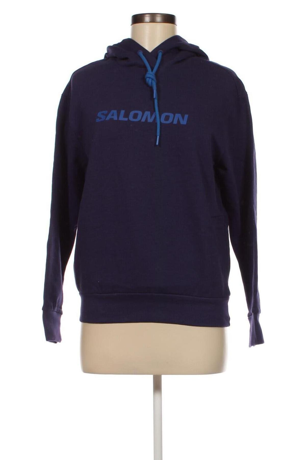 Damen Sweatshirt Salomon, Größe XS, Farbe Blau, Preis 48,71 €