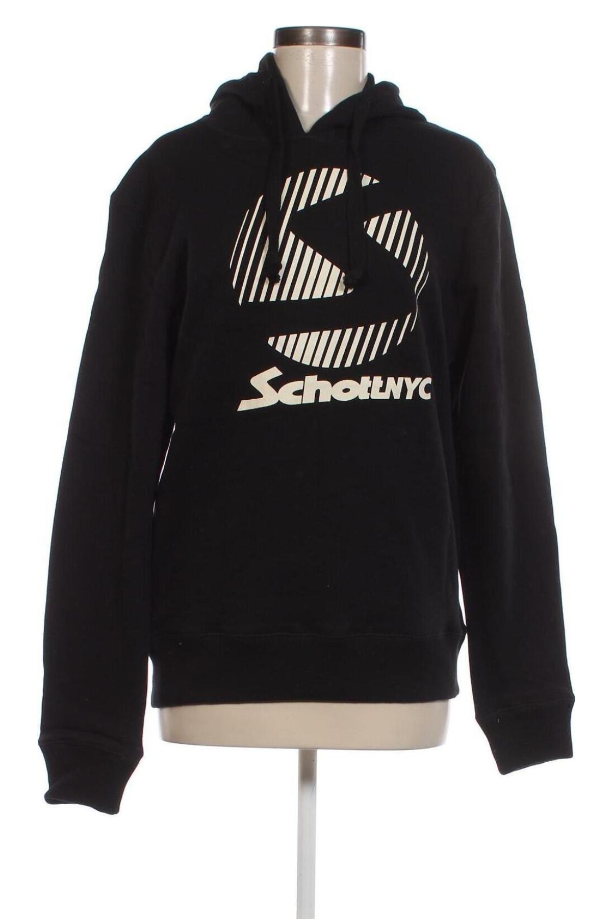Damen Sweatshirt Schott, Größe M, Farbe Schwarz, Preis € 43,30
