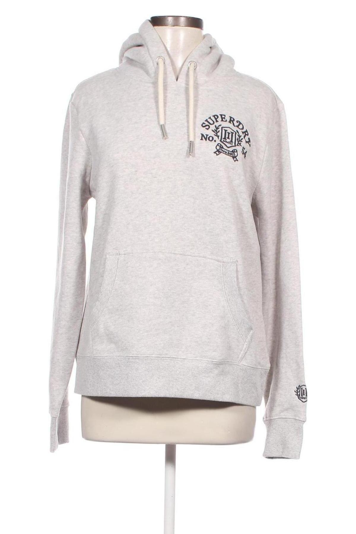 Damen Sweatshirt Superdry, Größe L, Farbe Grau, Preis 29,51 €