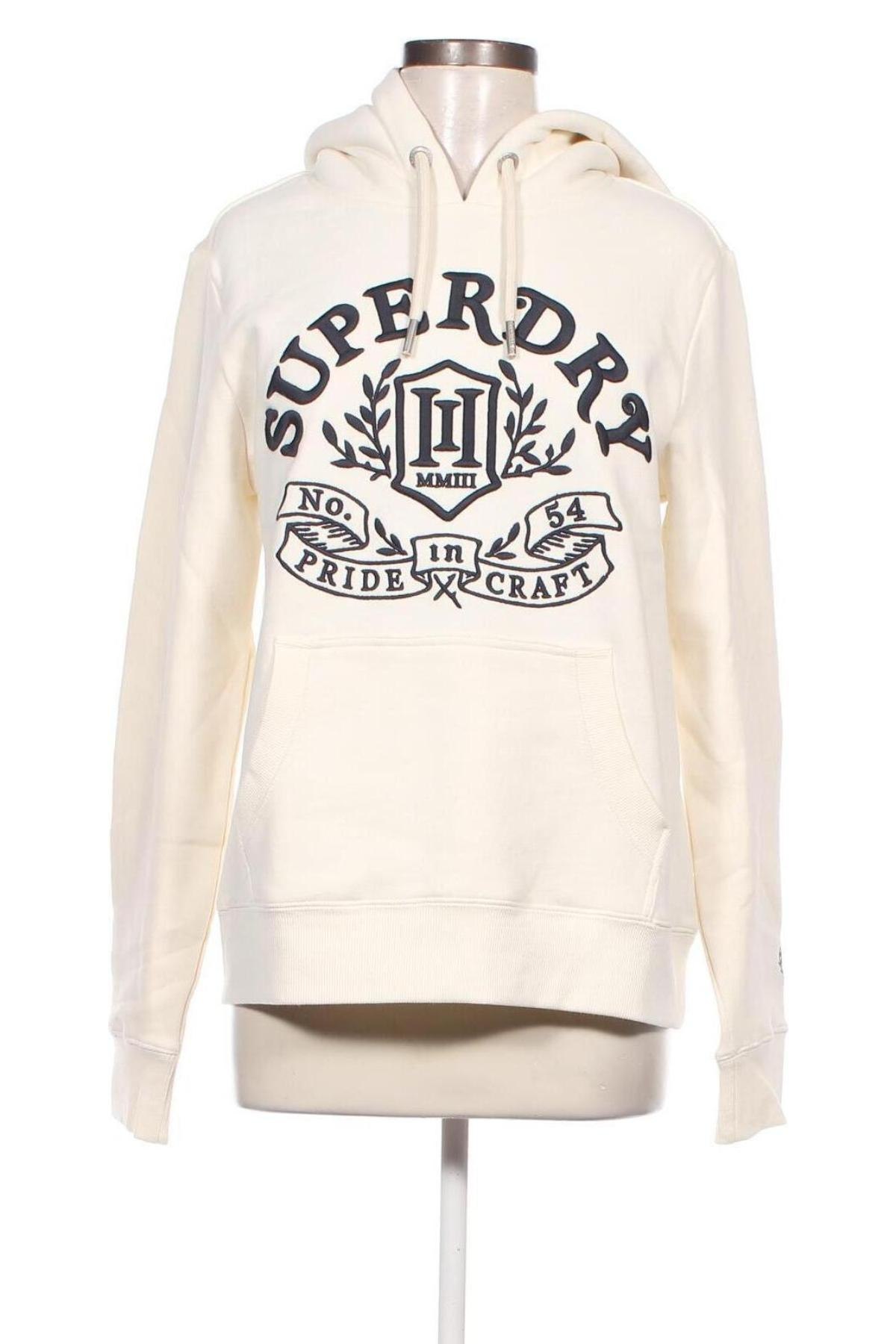 Damen Sweatshirt Superdry, Größe L, Farbe Ecru, Preis 31,14 €