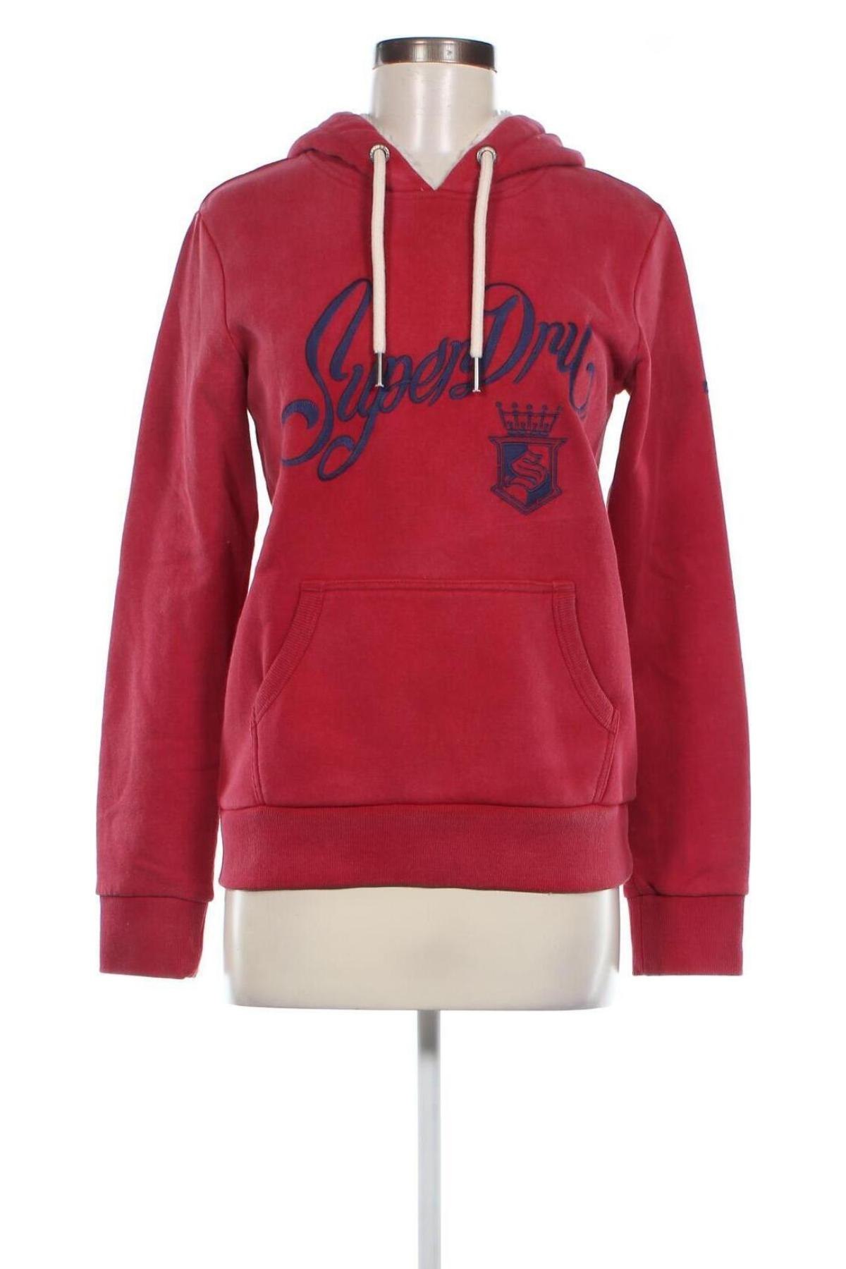 Γυναικείο φούτερ Superdry, Μέγεθος S, Χρώμα Κόκκινο, Τιμή 29,51 €