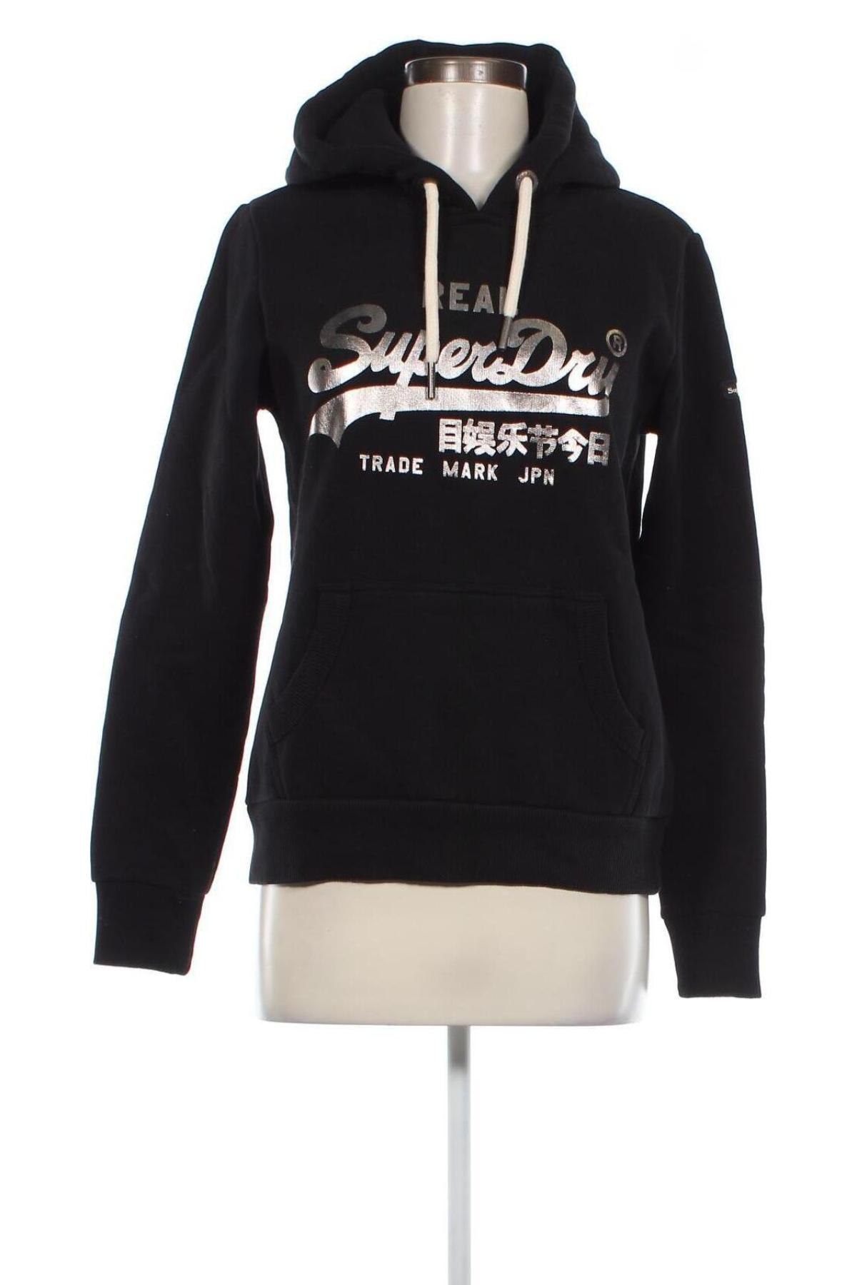 Damen Sweatshirt Superdry, Größe M, Farbe Schwarz, Preis 12,57 €