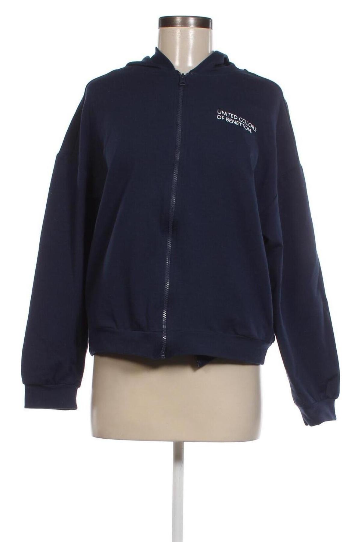 Damen Sweatshirt United Colors Of Benetton, Größe M, Farbe Blau, Preis 21,57 €