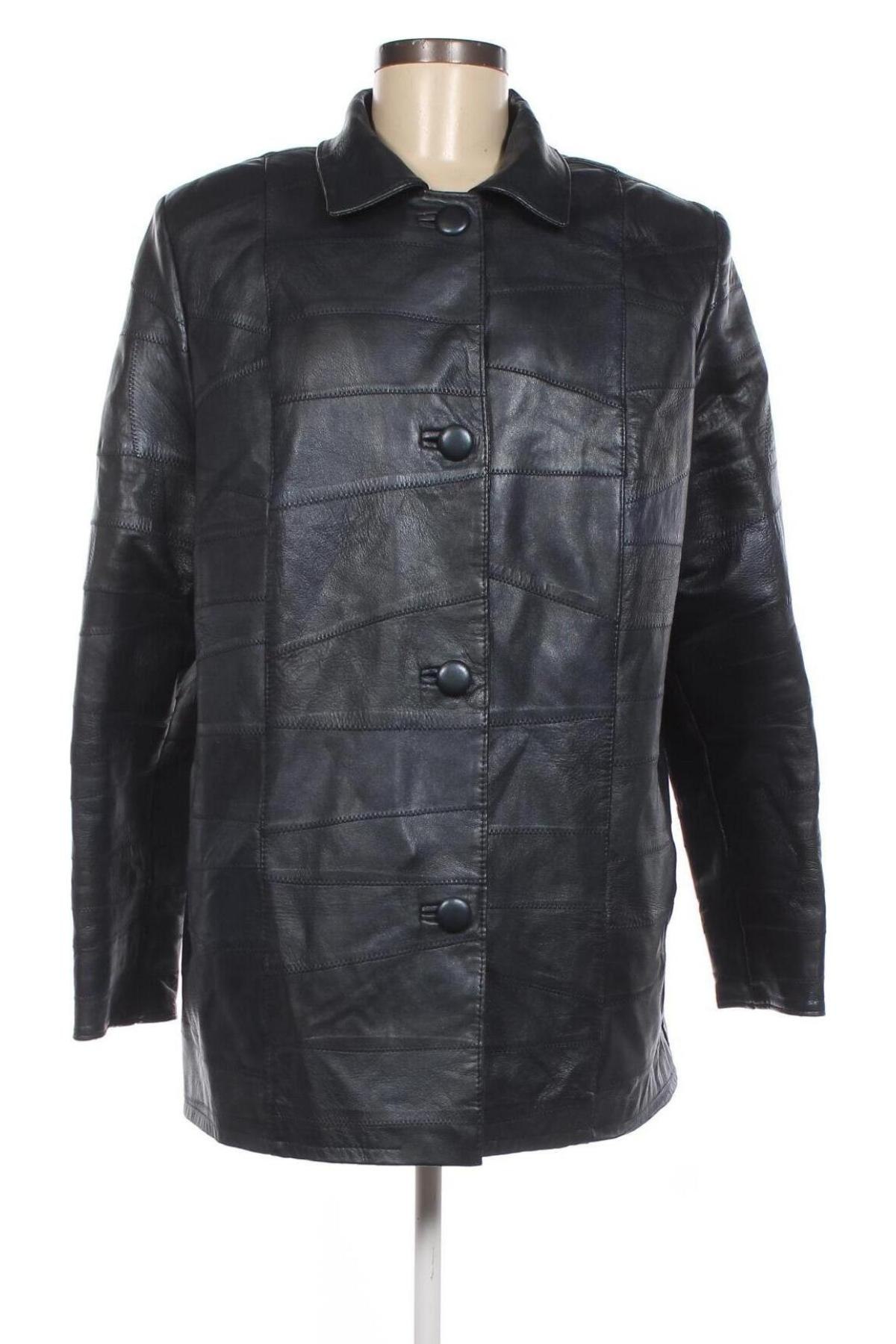 Dámská kožená bunda , Velikost XL, Barva Modrá, Cena  617,00 Kč