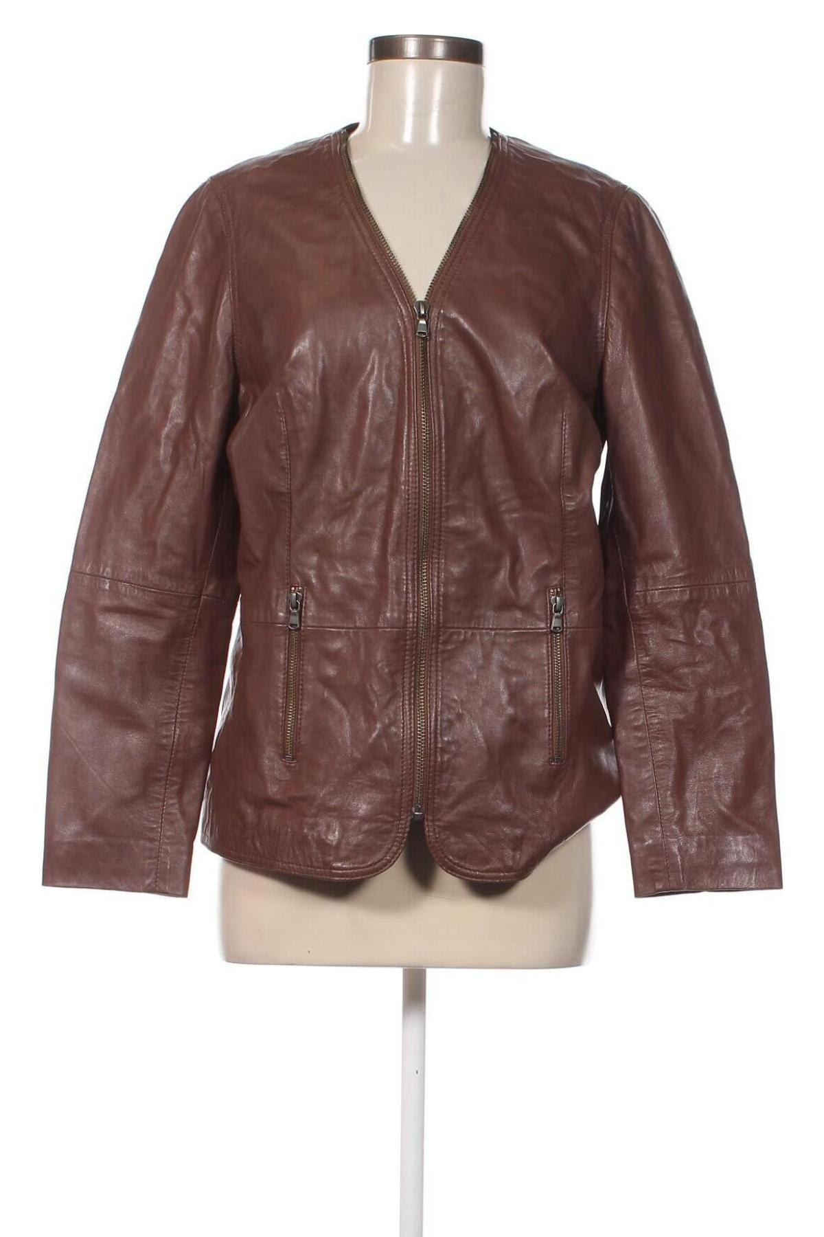Dámska kožená bunda , Veľkosť M, Farba Hnedá, Cena  36,85 €