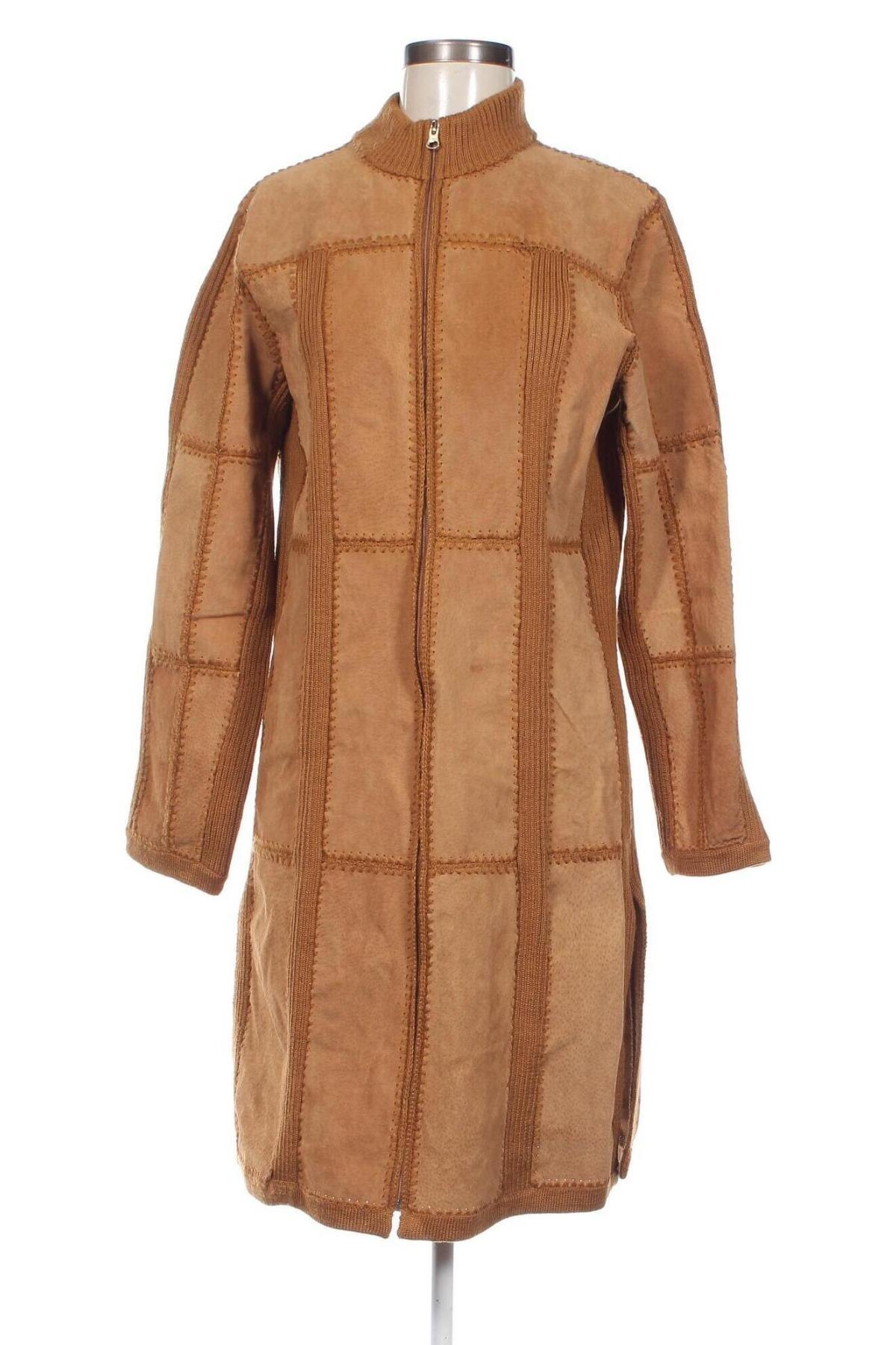 Dámska kožená bunda , Veľkosť M, Farba Béžová, Cena  39,71 €