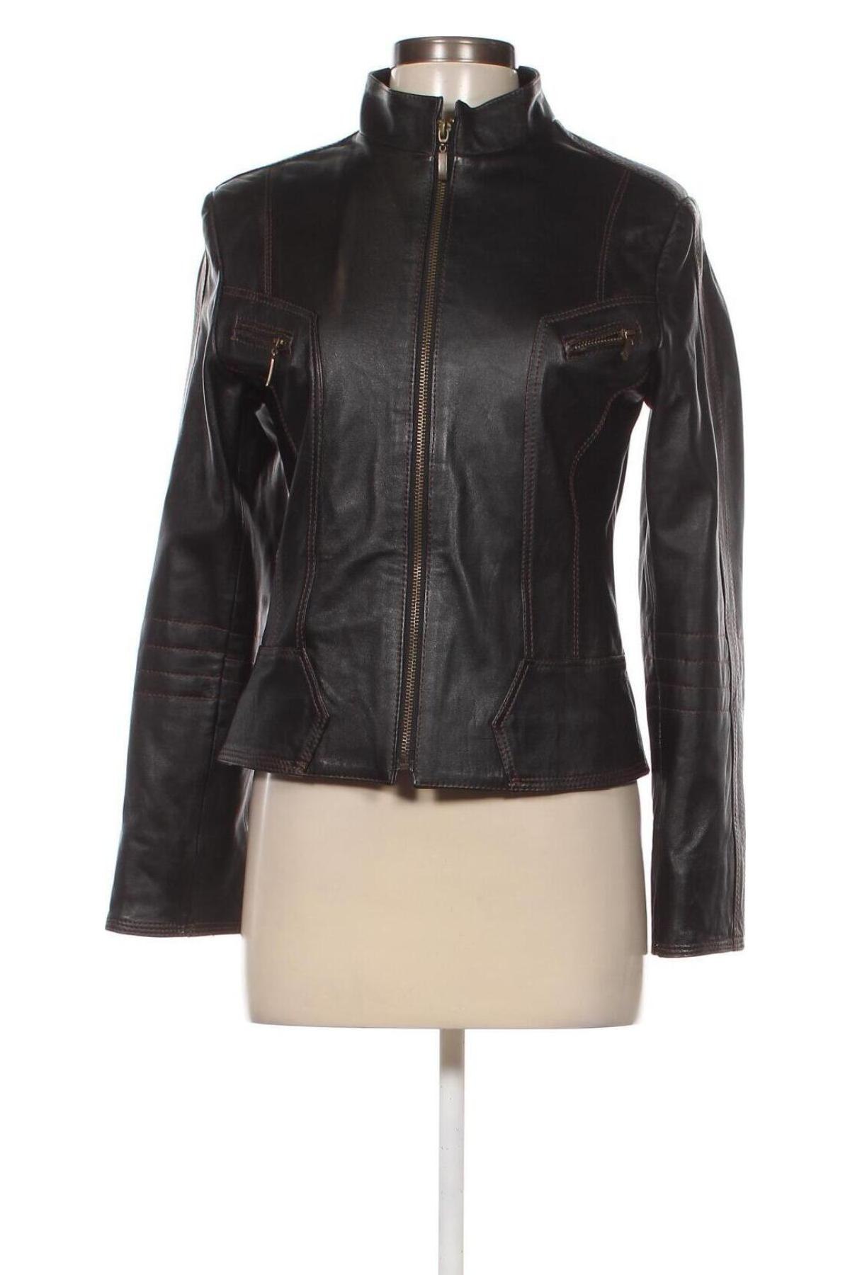 Dámská kožená bunda , Velikost S, Barva Černá, Cena  372,00 Kč