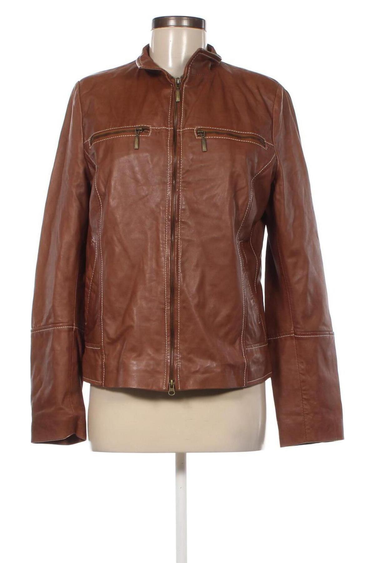 Dámska kožená bunda  Aleksander of Norway, Veľkosť XL, Farba Hnedá, Cena  120,45 €