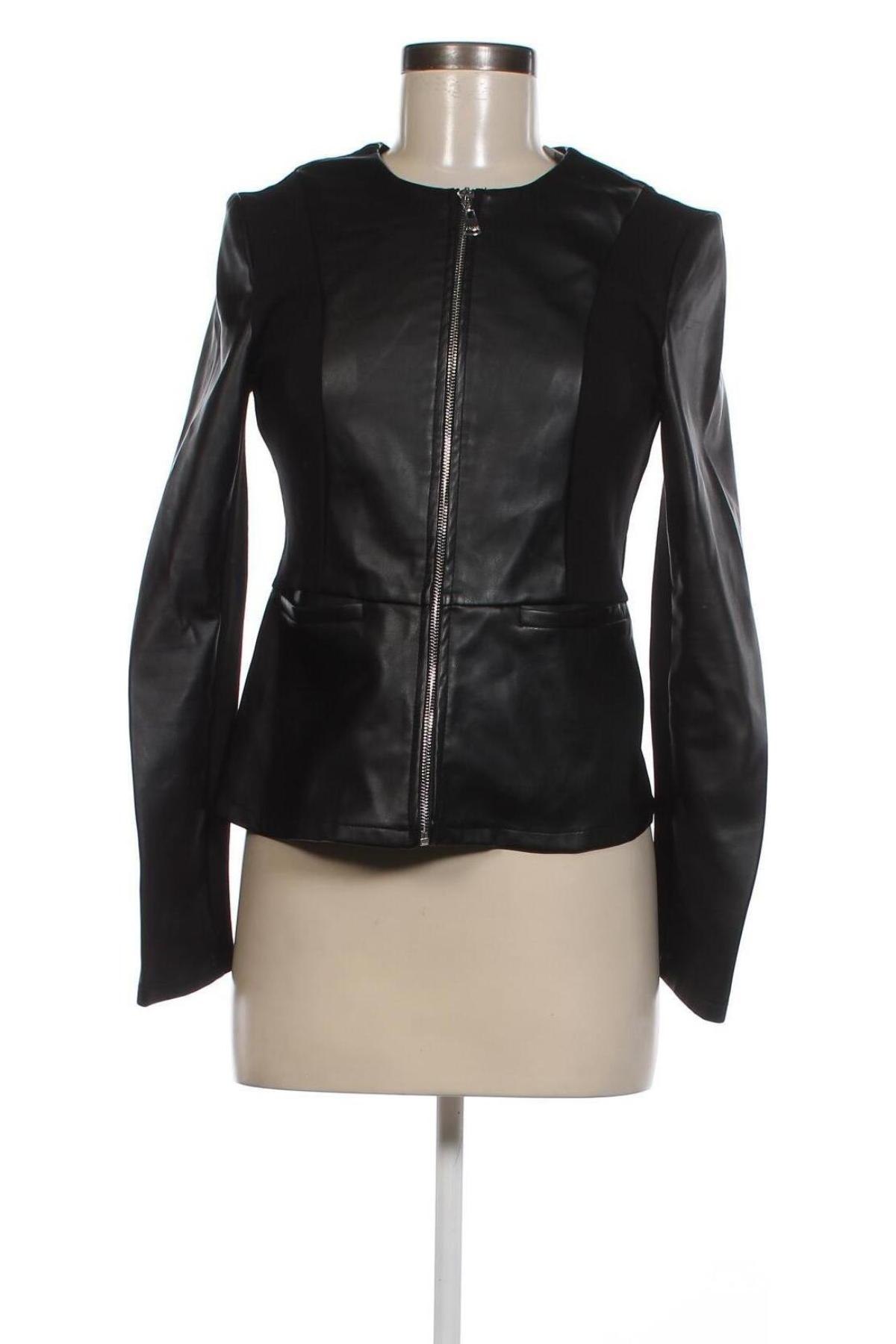 Dámska kožená bunda  Amisu, Veľkosť S, Farba Čierna, Cena  27,78 €