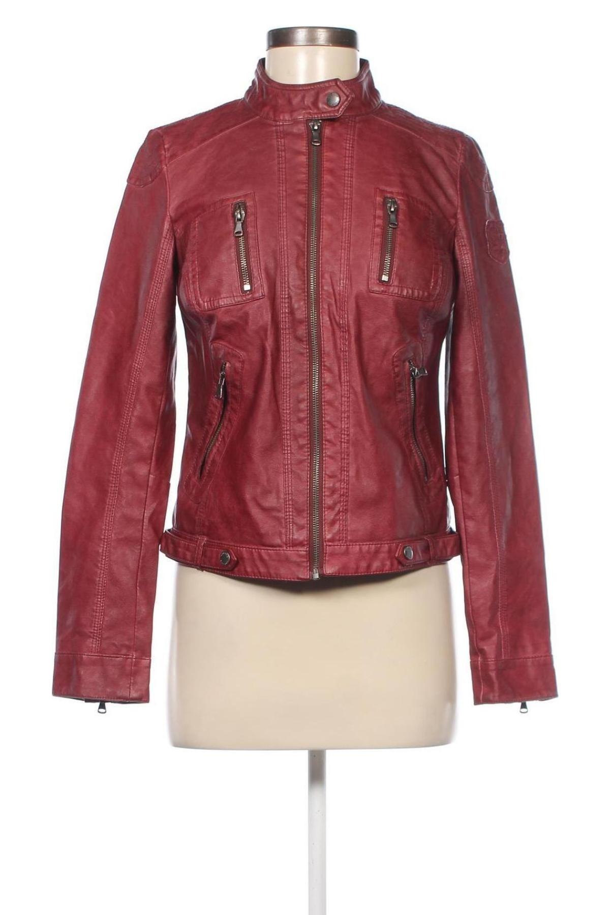 Damen Lederjacke Cool Code, Größe S, Farbe Rot, Preis 34,10 €